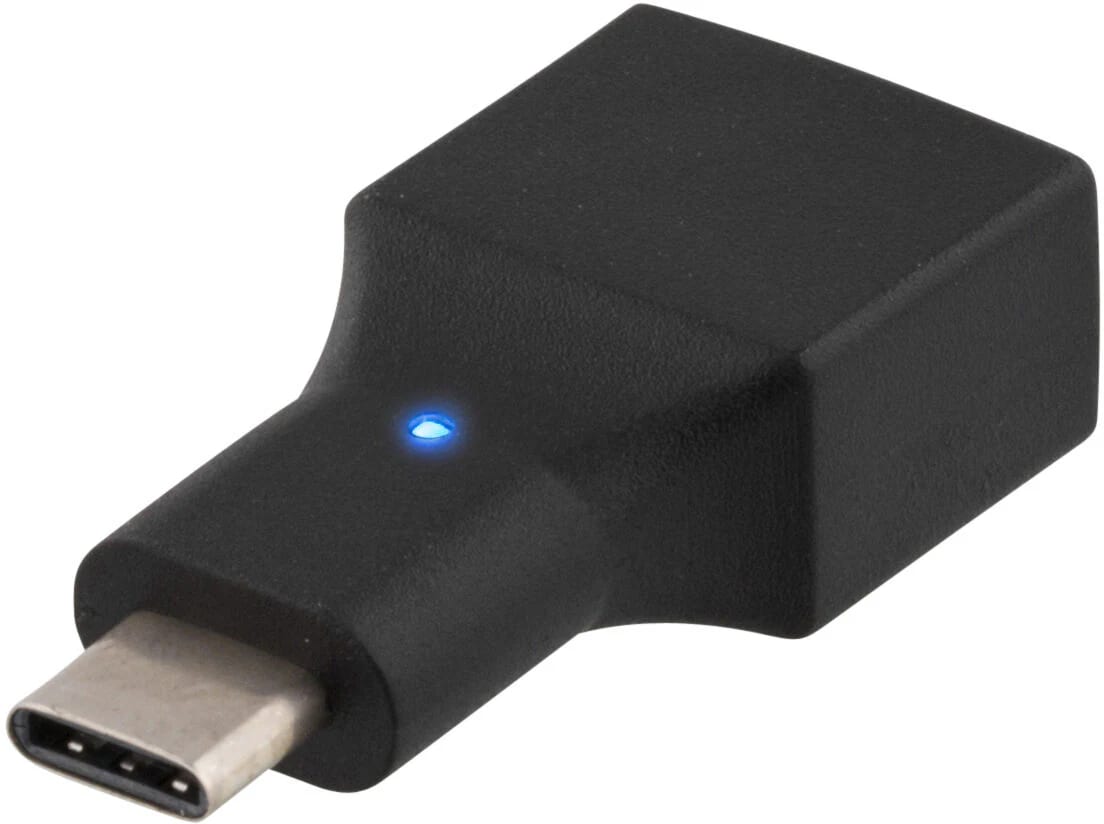 USB-C till USB-A 2.0 Adapter, svart