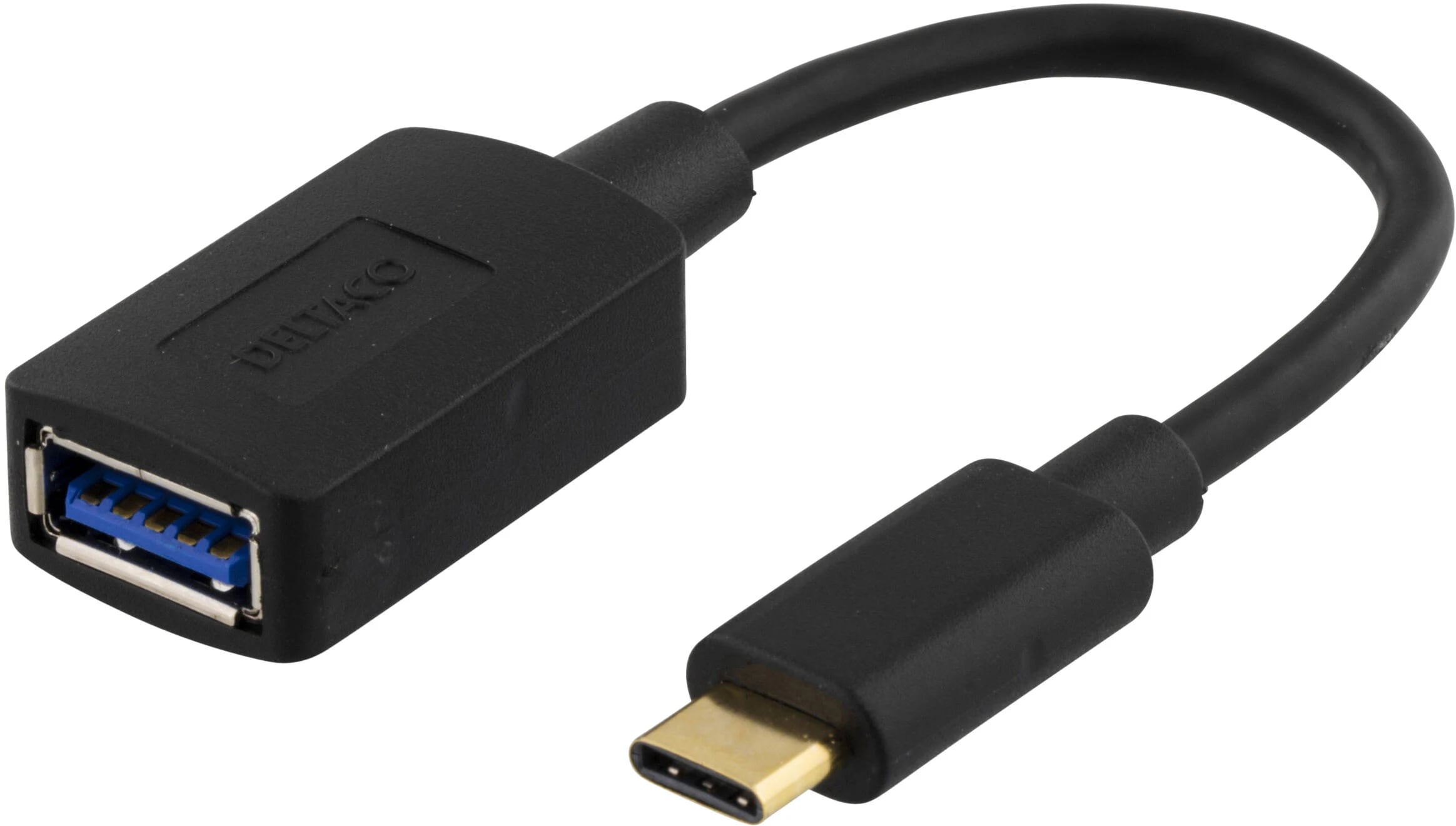 Adapter USB-C till USB-A, svart