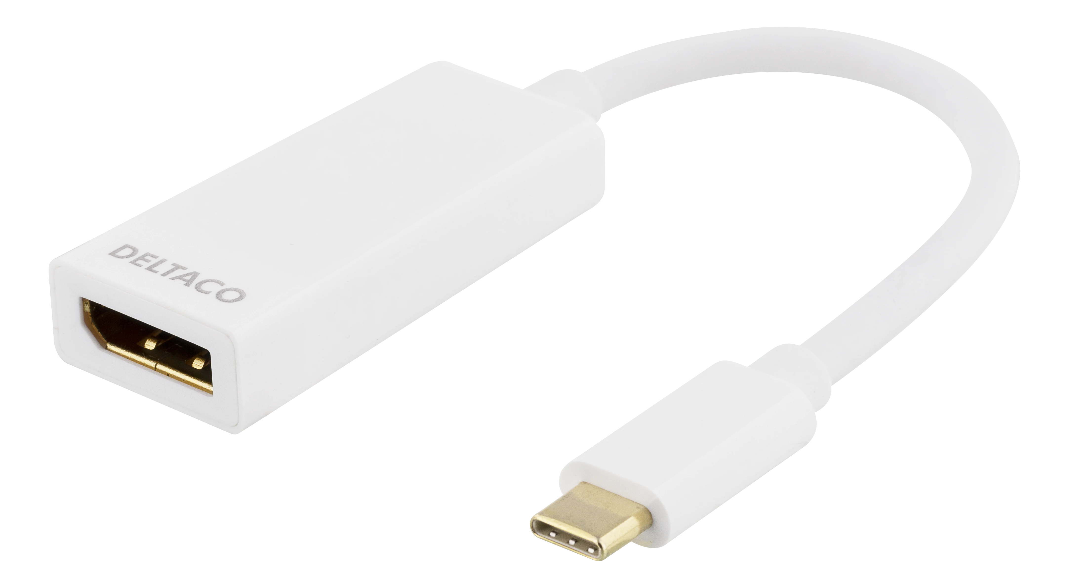 Adapter USB-C till DisplayPort, vit