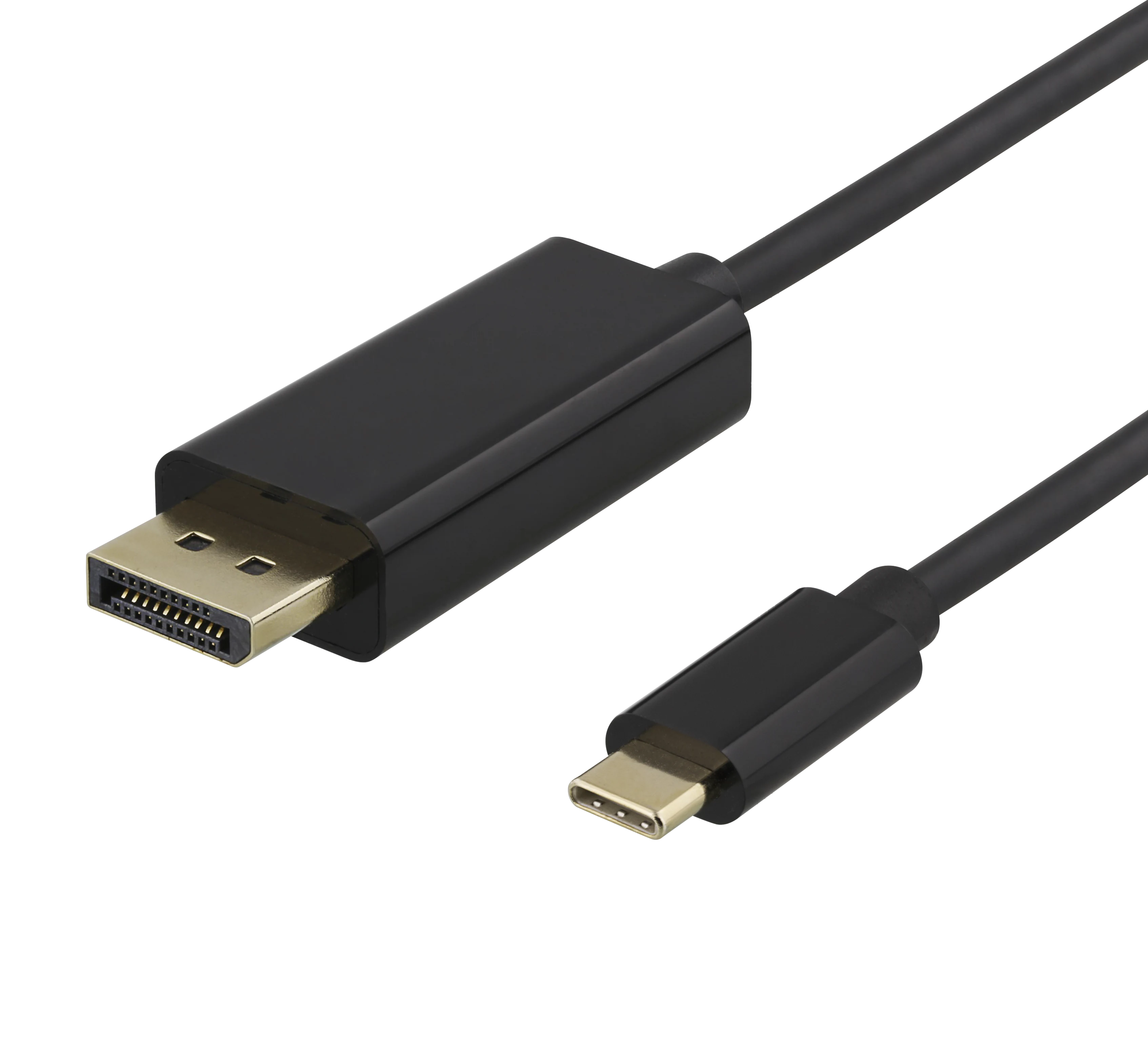 USB-C till DisplayPort-kabel 4K 2m, svart