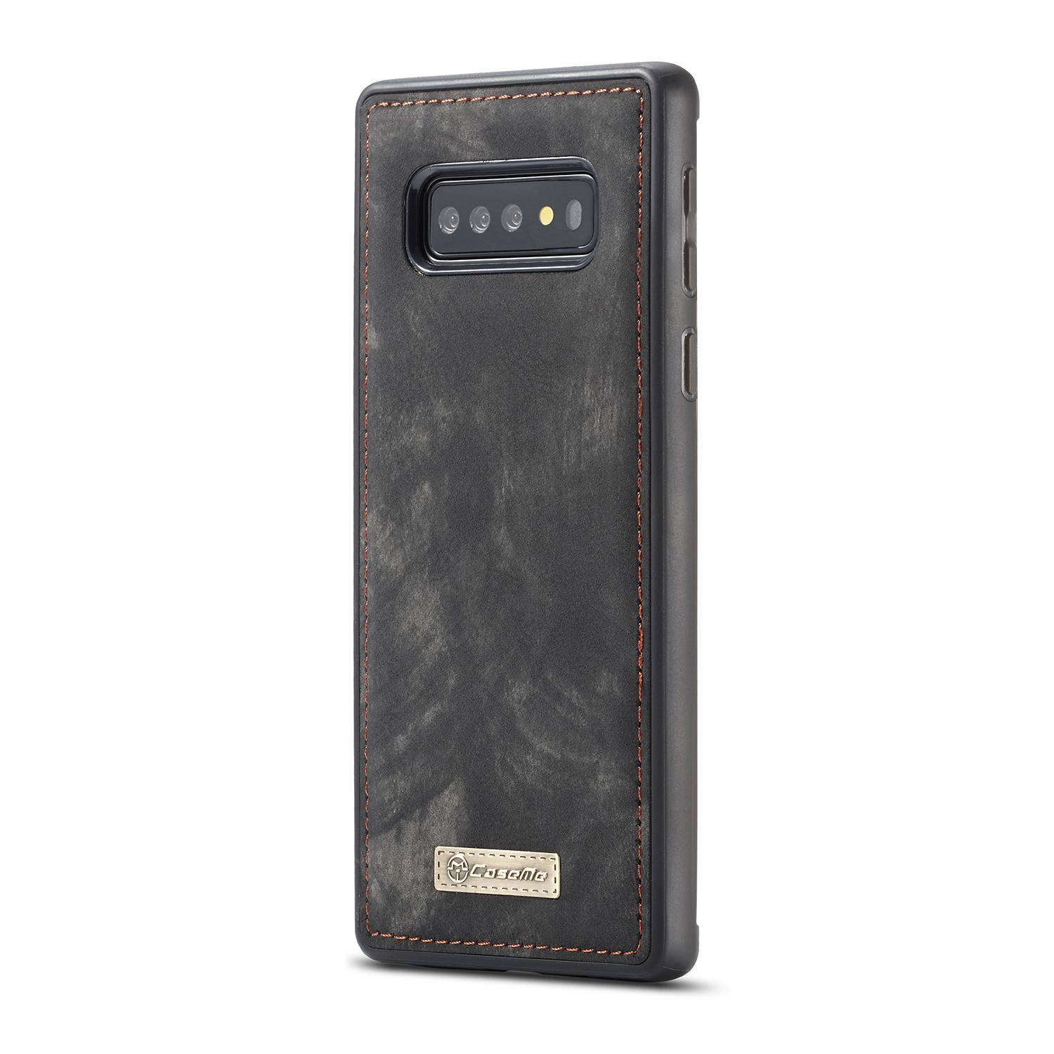 Samsung Galaxy S10 Rymligt plånboksfodral med många kortfack, grå