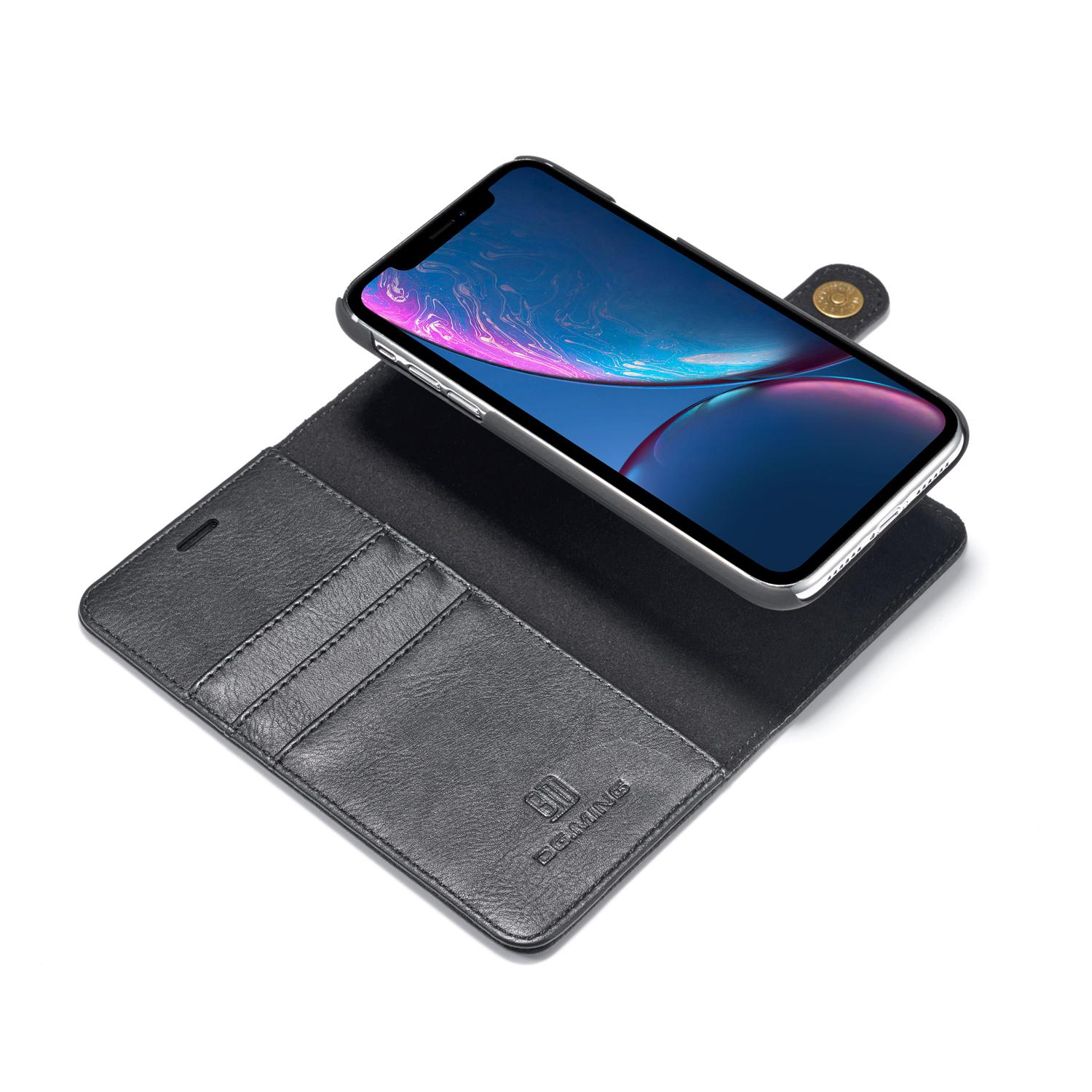 Apple iPhone XR Plånboksfodral med avtagbart skal, svart