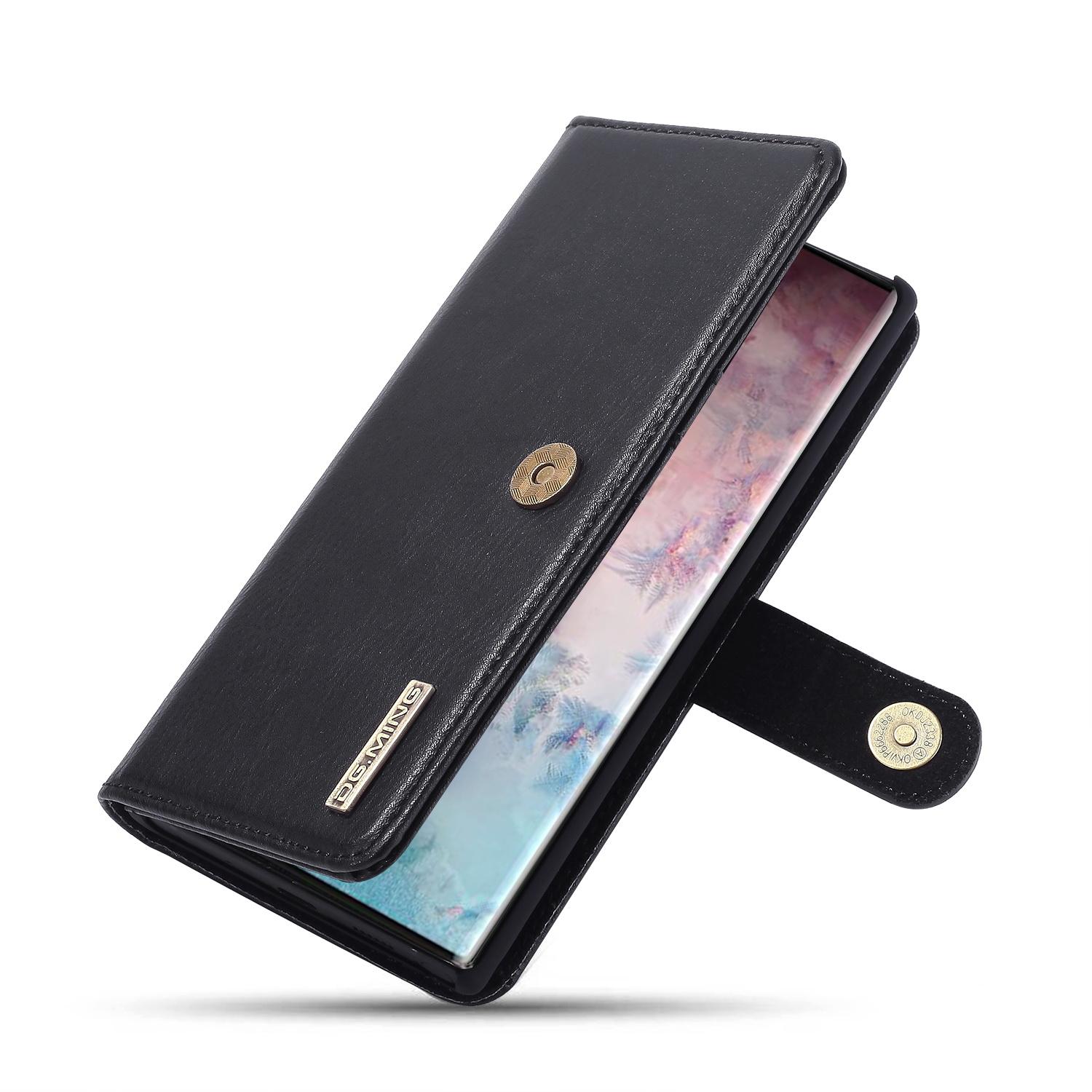 Galaxy Note 10 Plus Plånboksfodral med avtagbart skal, svart