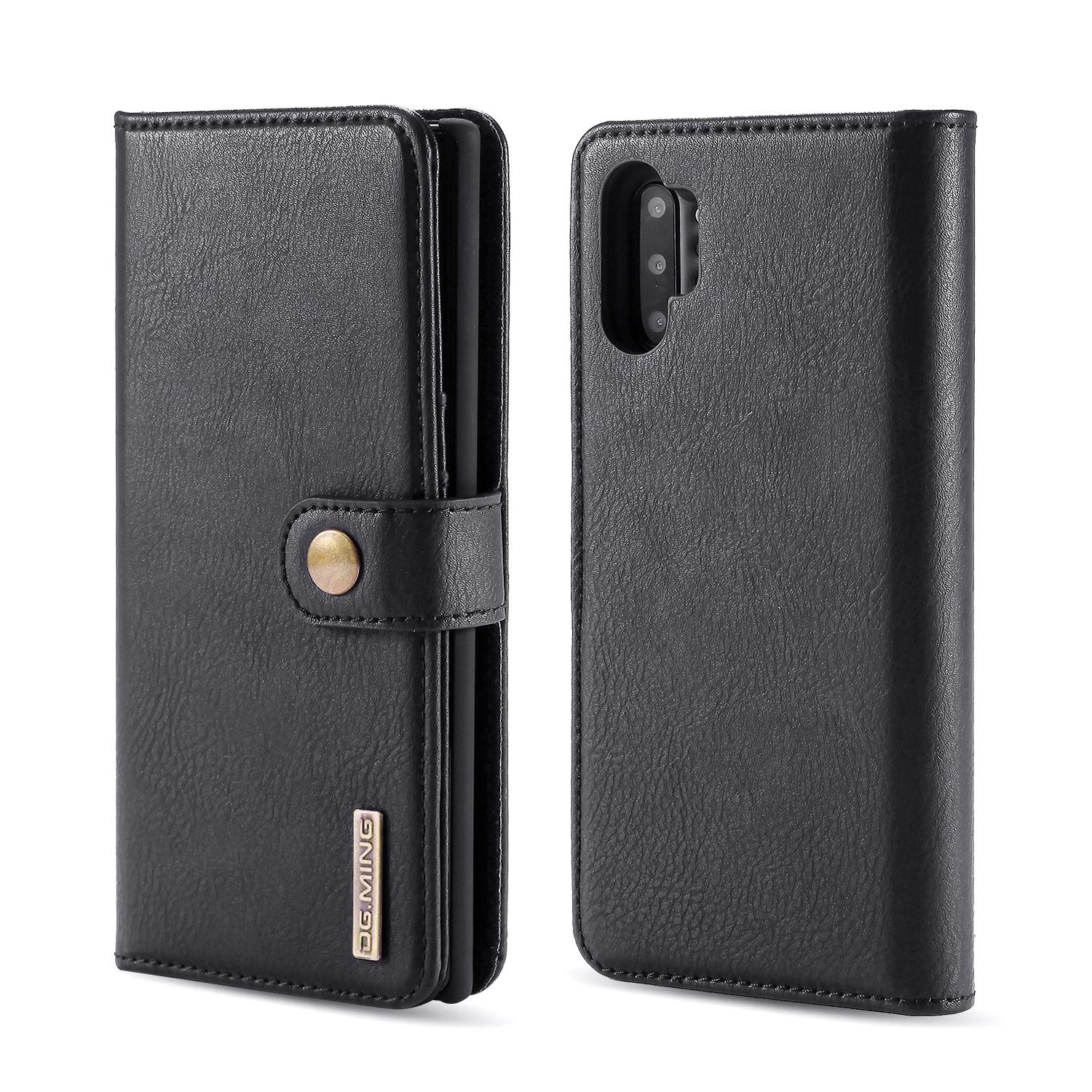 Galaxy Note 10 Plus Plånboksfodral med avtagbart skal, svart