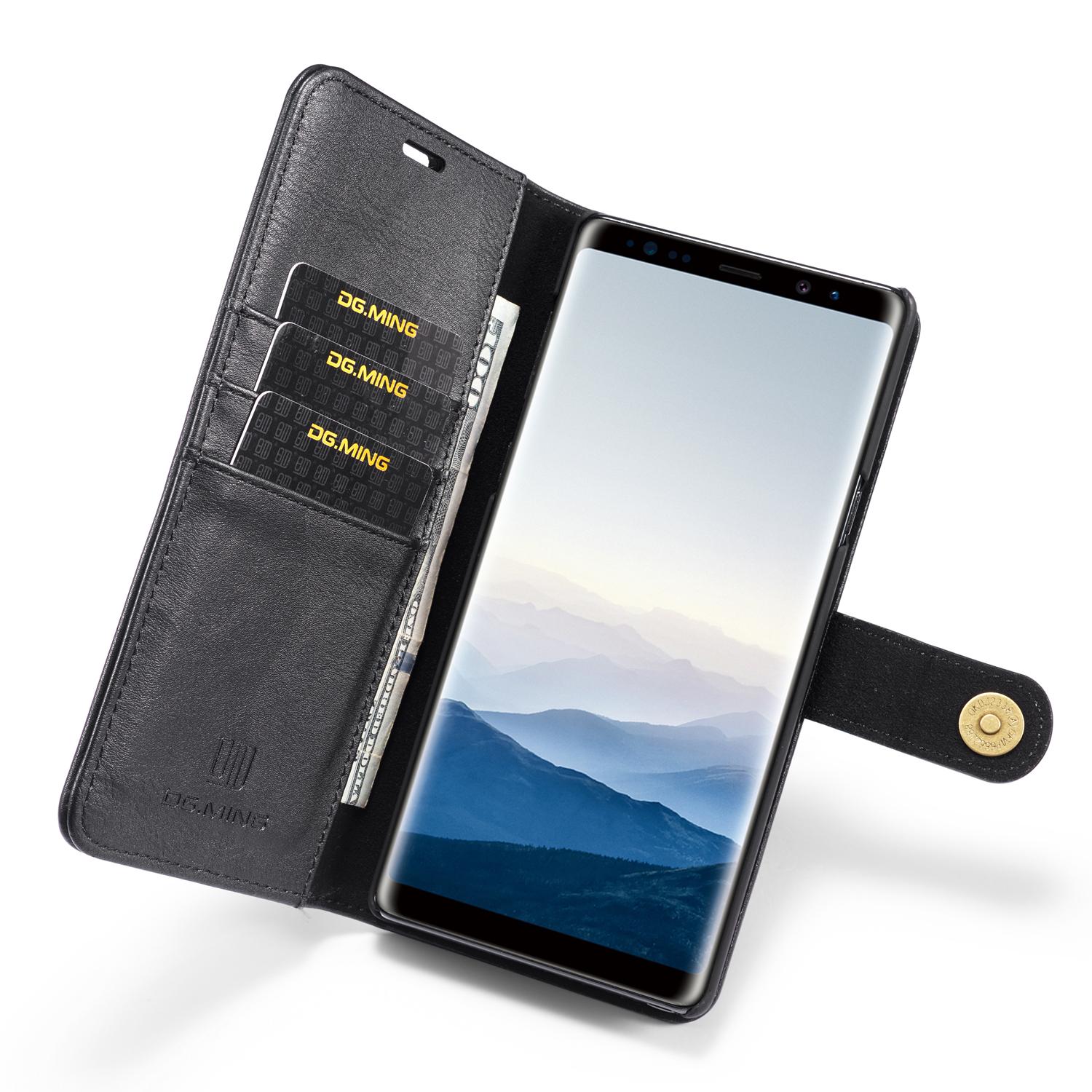 Galaxy Note 9 Plånboksfodral med avtagbart skal, svart