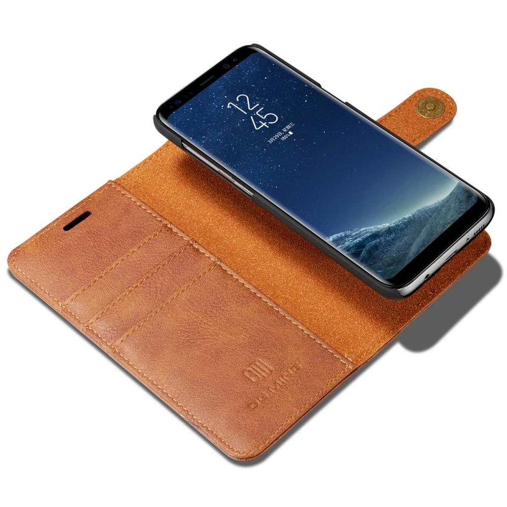 Galaxy S8 Plånboksfodral med avtagbart skal, cognac
