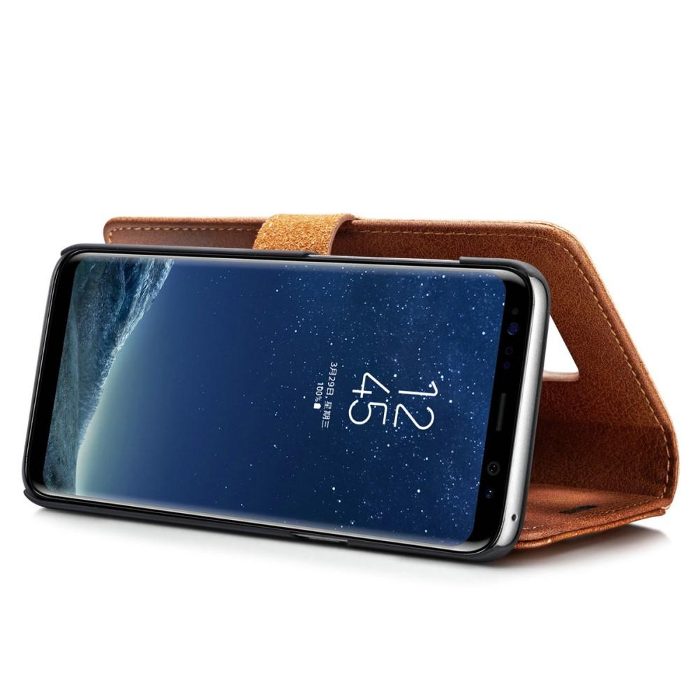 Galaxy S8 Plånboksfodral med avtagbart skal, cognac