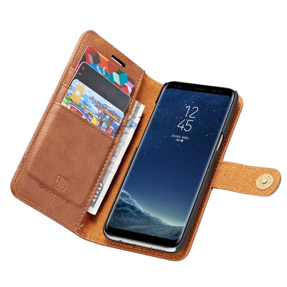 Galaxy S8 Plus Plånboksfodral med avtagbart skal, cognac