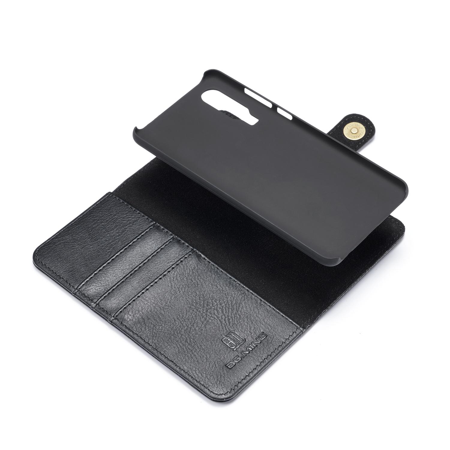 Huawei P30 Plånboksfodral med avtagbart skal, svart
