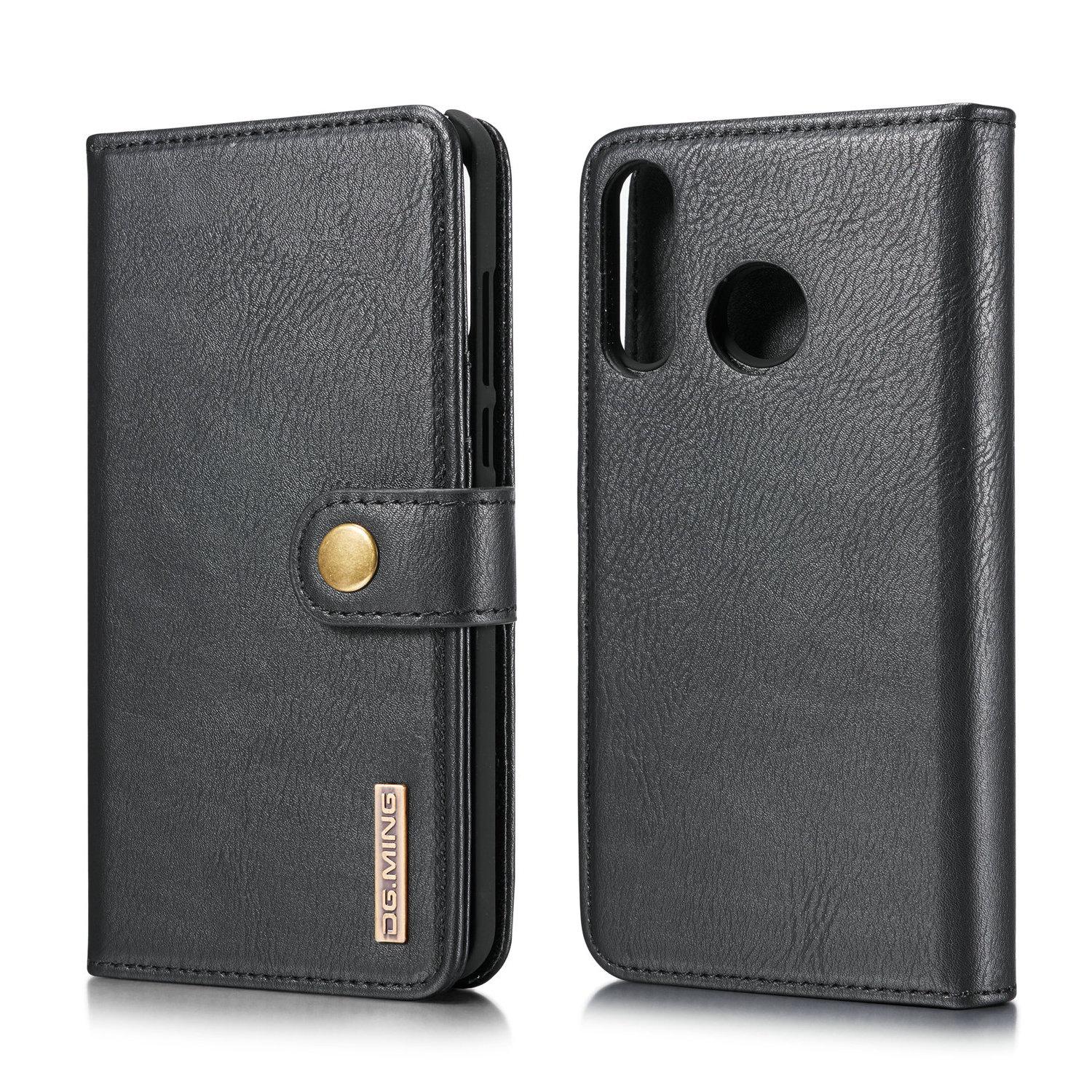 Huawei P30 Lite Plånboksfodral med avtagbart skal, svart