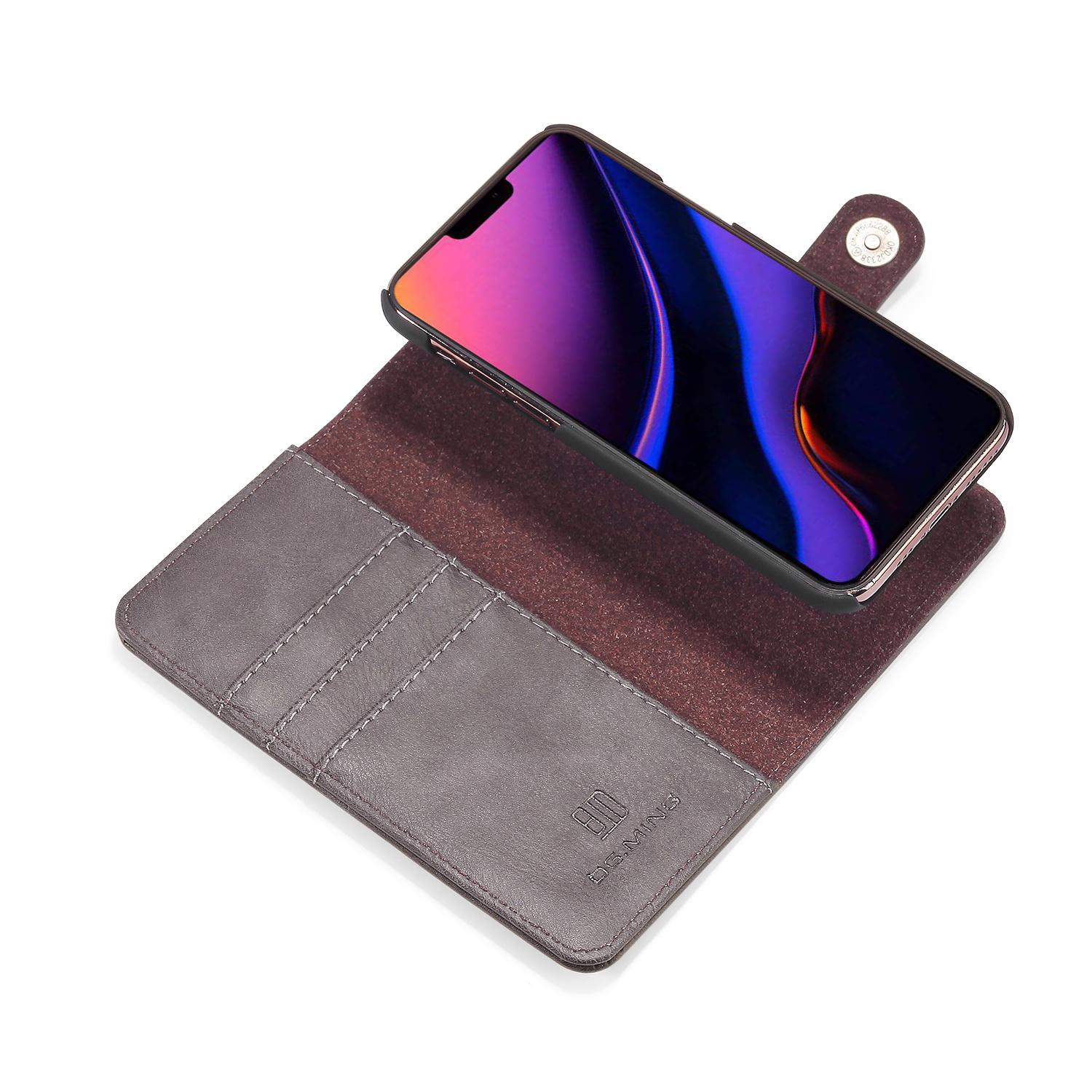 iPhone 11 Pro Max Plånboksfodral med avtagbart skal, brun