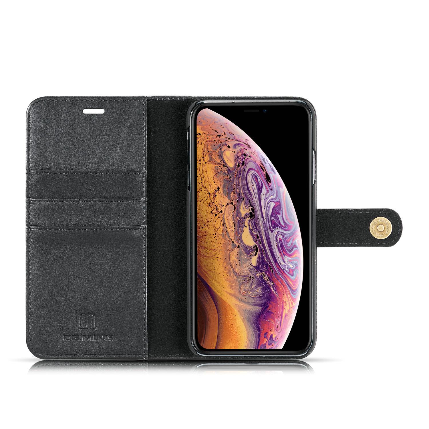 iPhone XS Max Plånboksfodral med avtagbart skal, svart