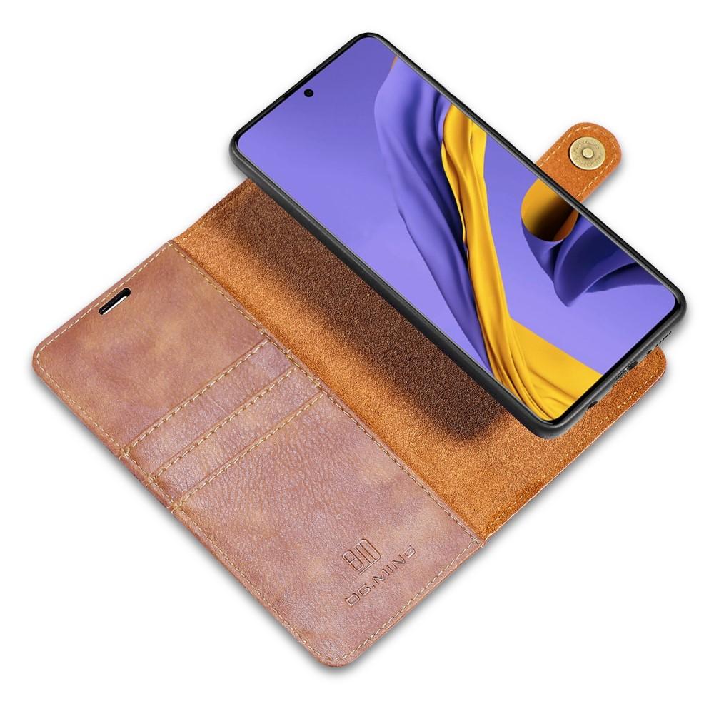Samsung Galaxy A71 Plånboksfodral med avtagbart skal, cognac