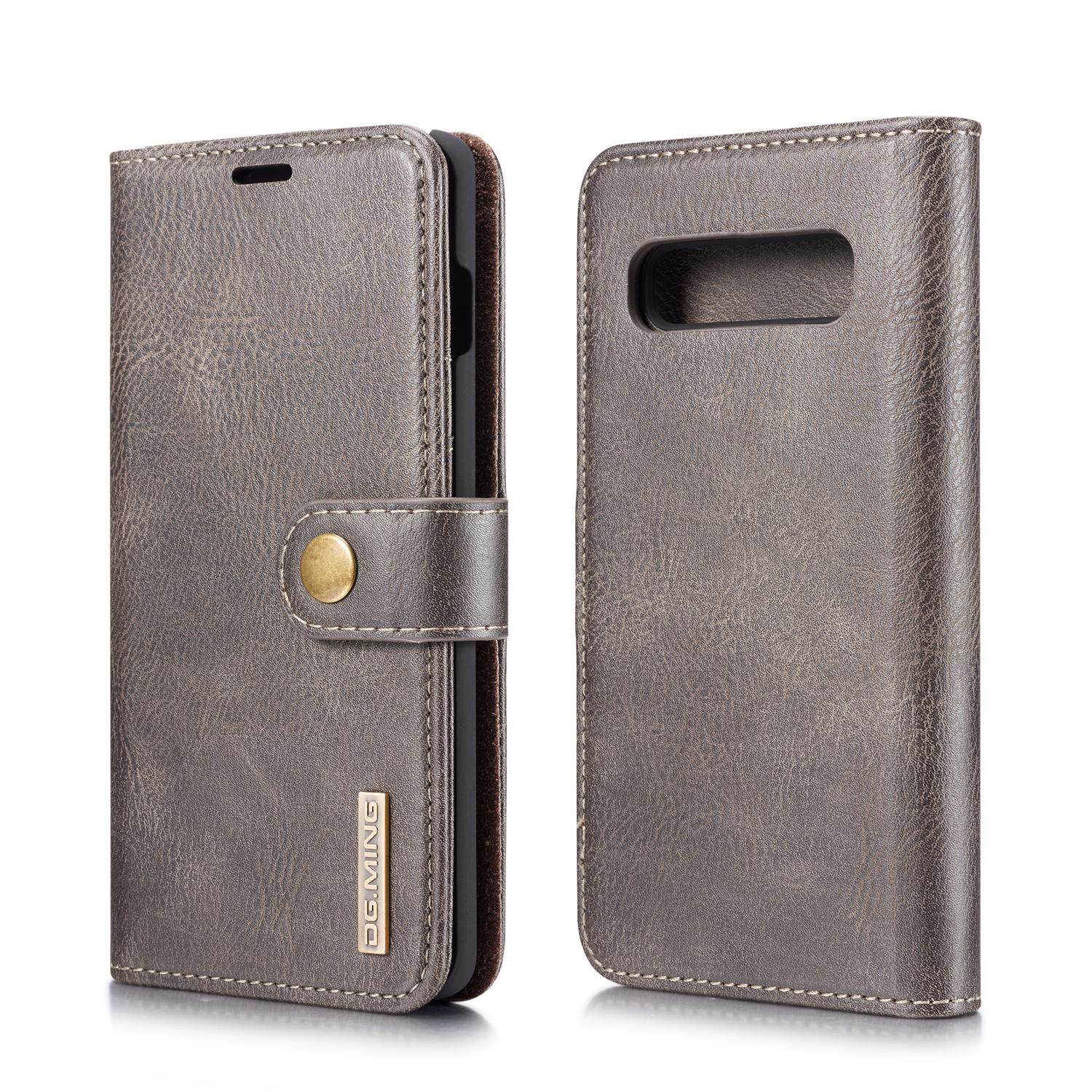 Samsung Galaxy S10 Plånboksfodral med avtagbart skal, brun