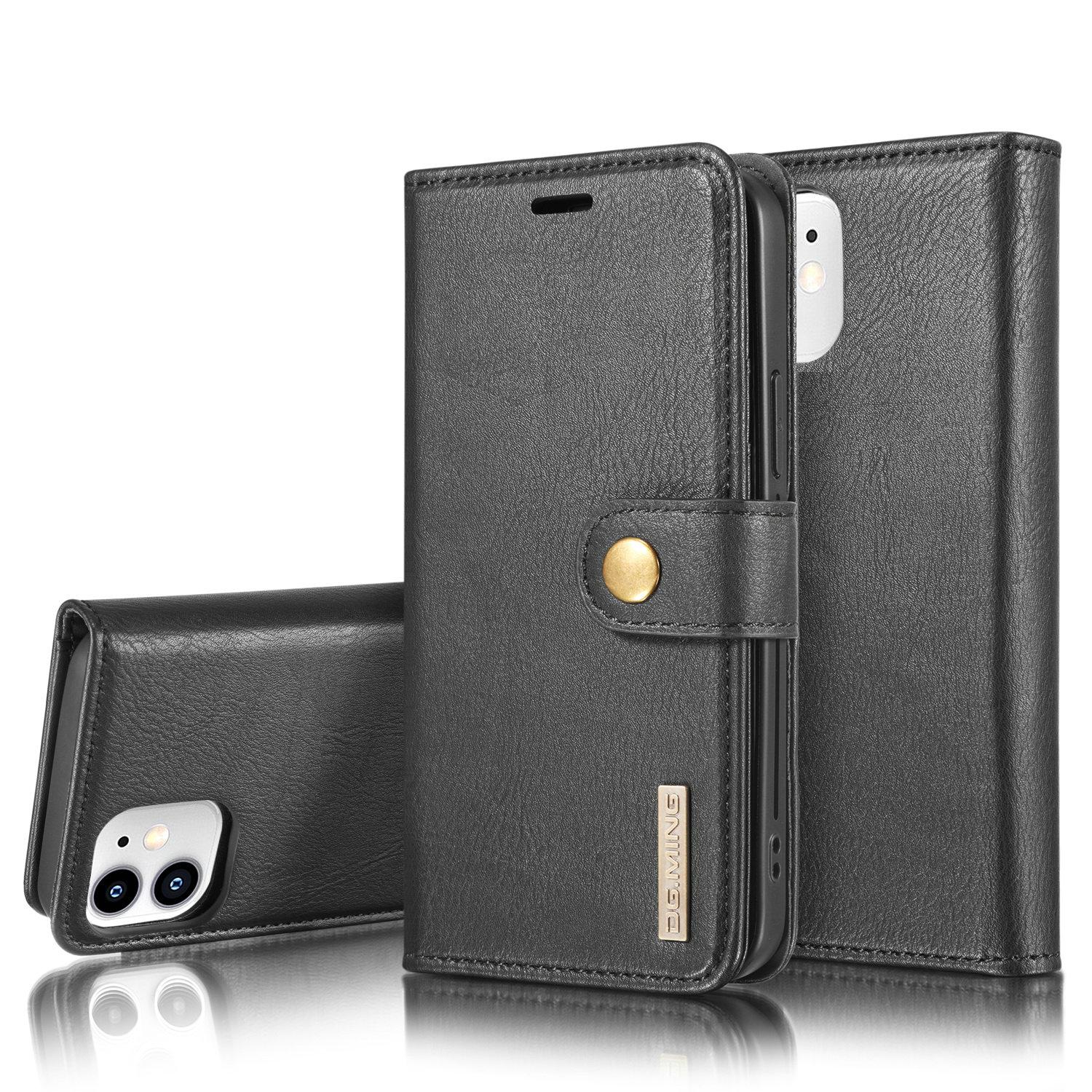 iPhone 12 Mini Plånboksfodral med avtagbart skal, svart