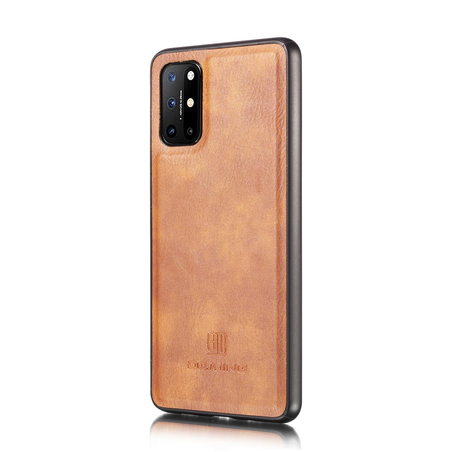 OnePlus 8T Plånboksfodral med avtagbart skal, cognac