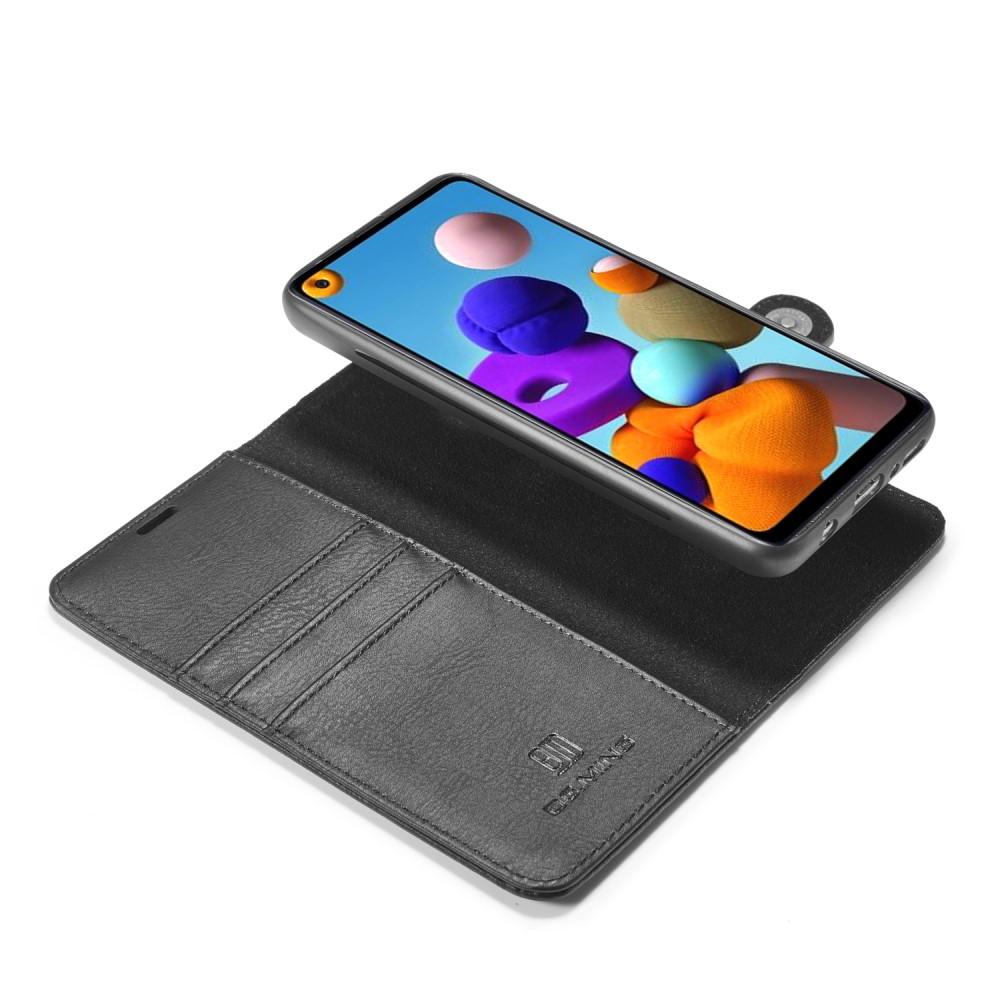 Samsung Galaxy A21s Plånboksfodral med avtagbart skal, svart