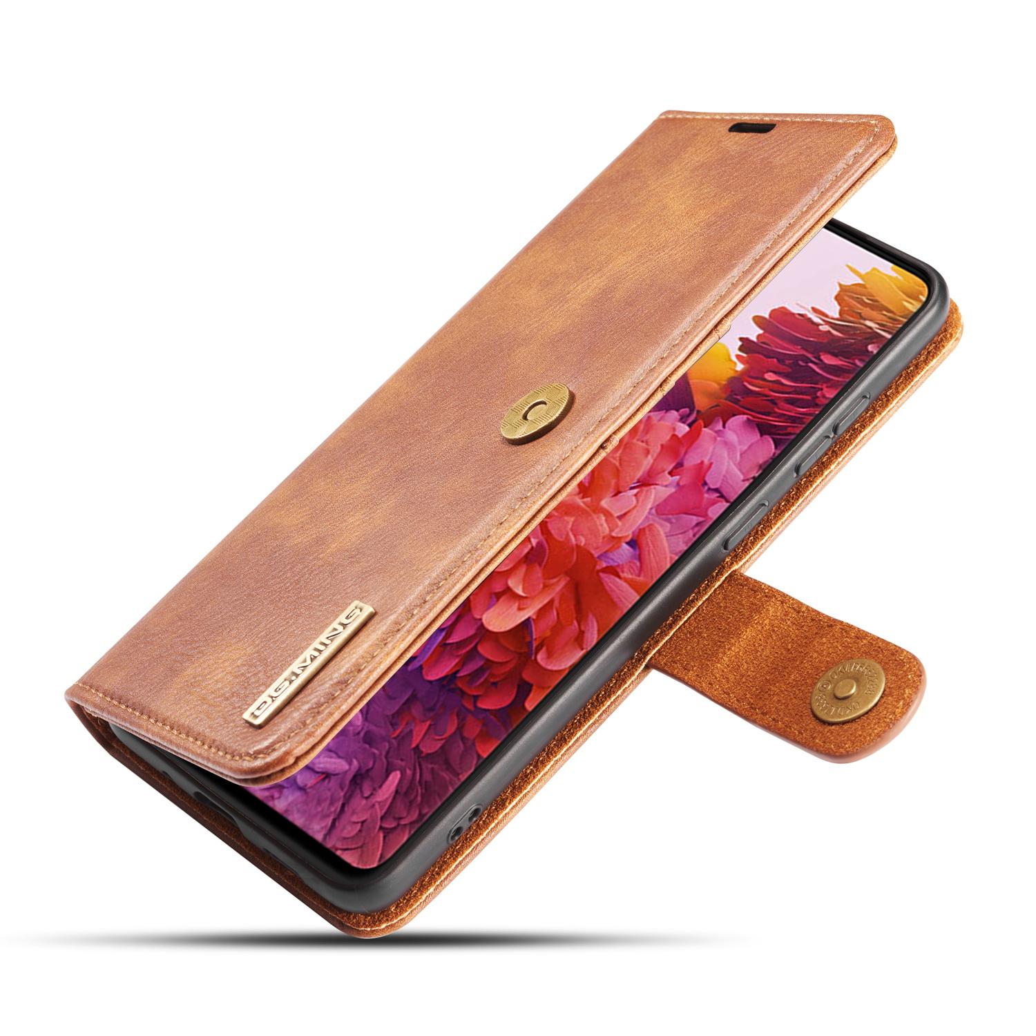 Samsung Galaxy S20 FE Plånboksfodral med avtagbart skal, cognac