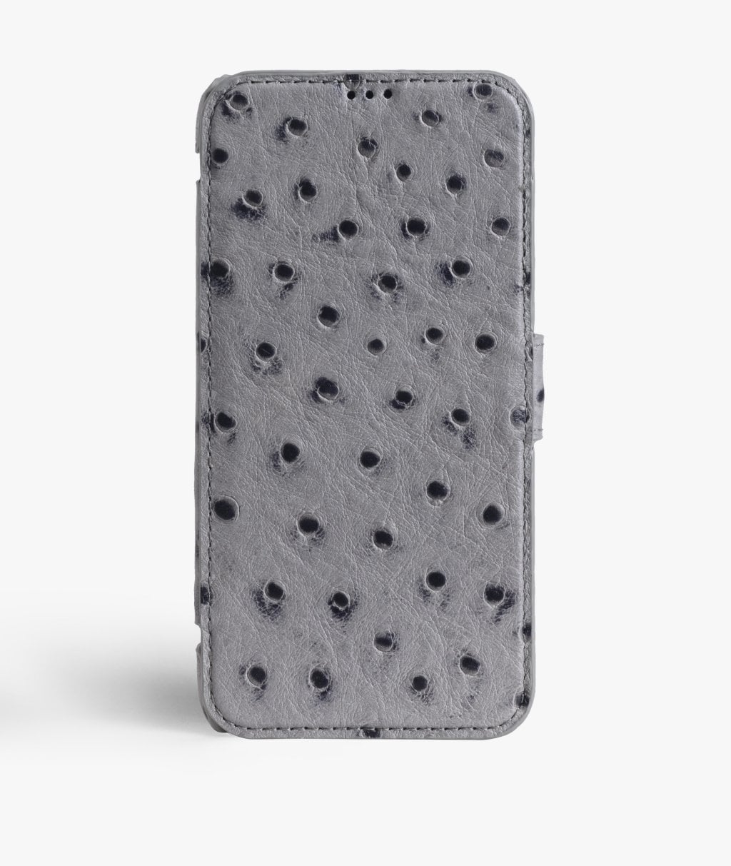 iPhone X/XS Plånboksfodral Ostrich Grey