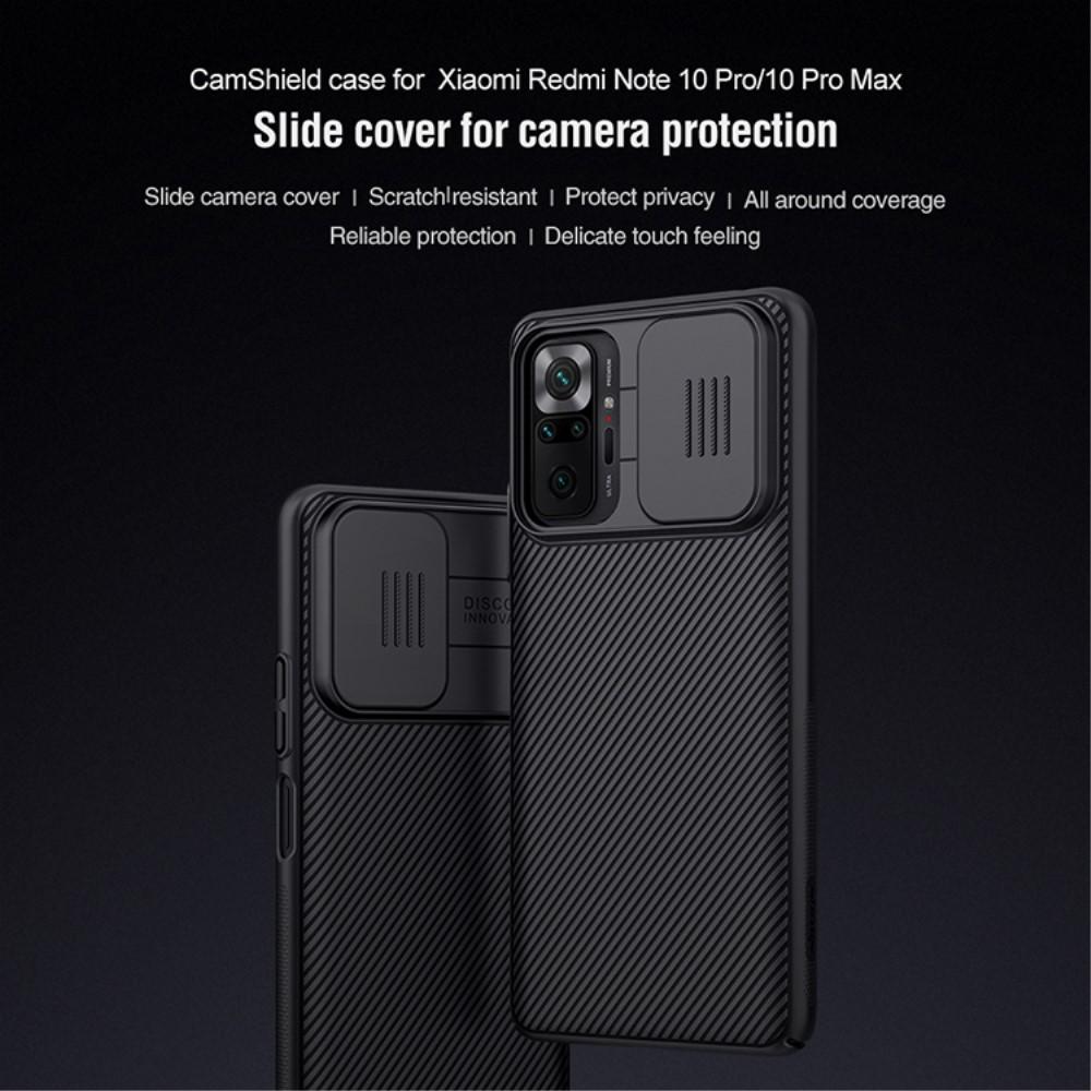 Redmi Note 10 Pro Skal med kameraskydd - CamShield, svart