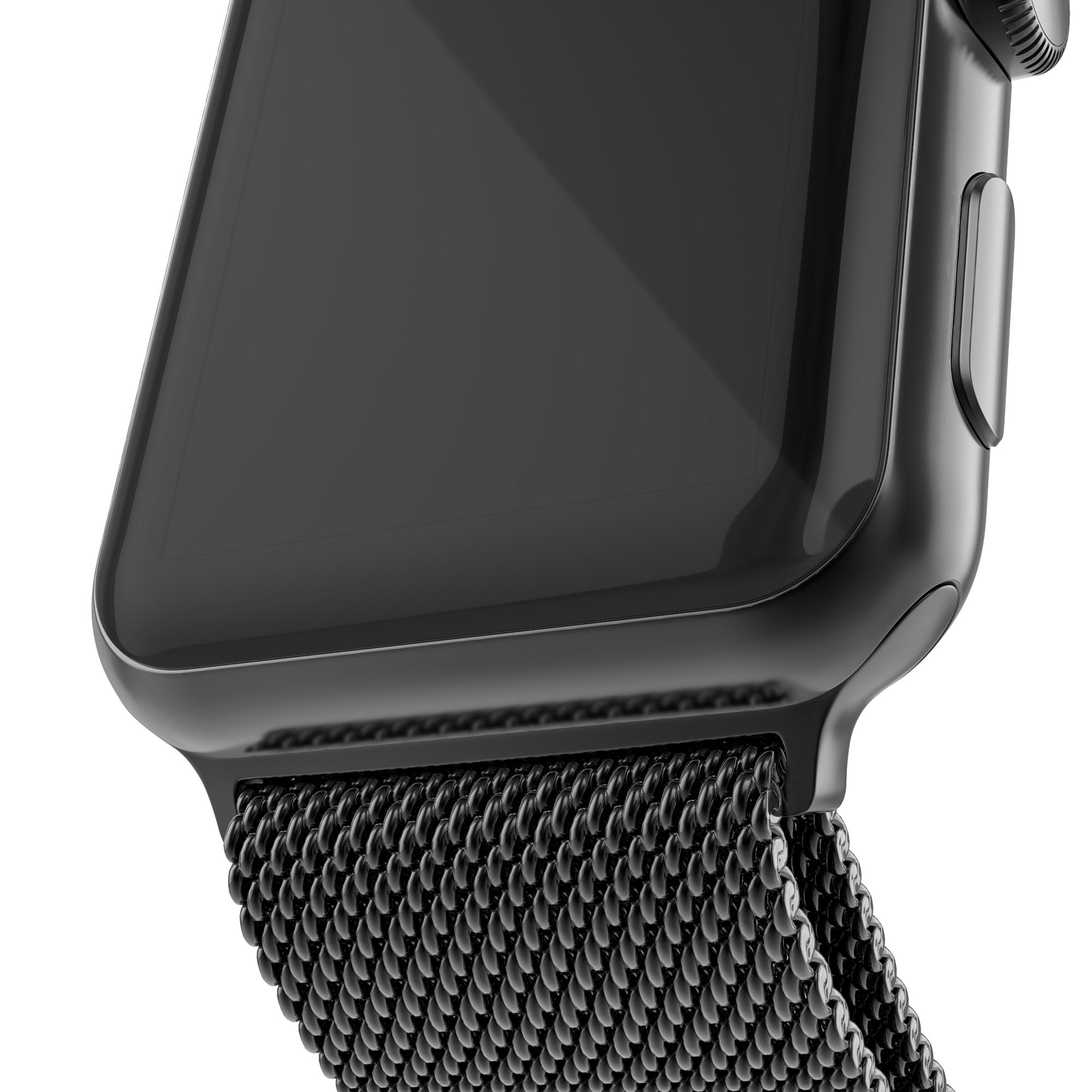 Apple Watch 45mm Series 9 Armband Milanese Loop, svart