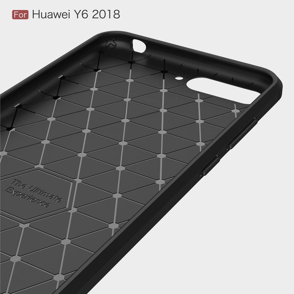 Huawei Y6 2018 TPU-skal Brushed, Black