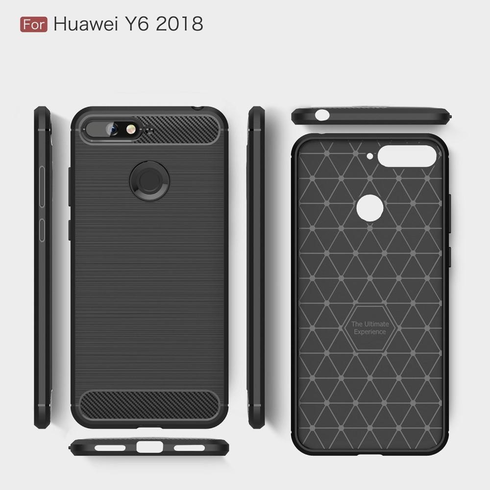 Huawei Y6 2018 TPU-skal Brushed, Black