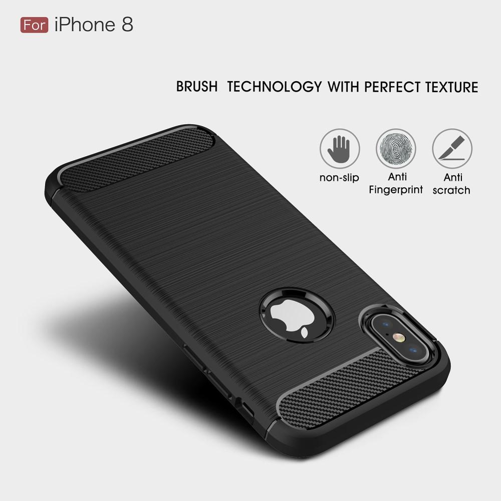 iPhone X/XS TPU-skal Brushed, Black