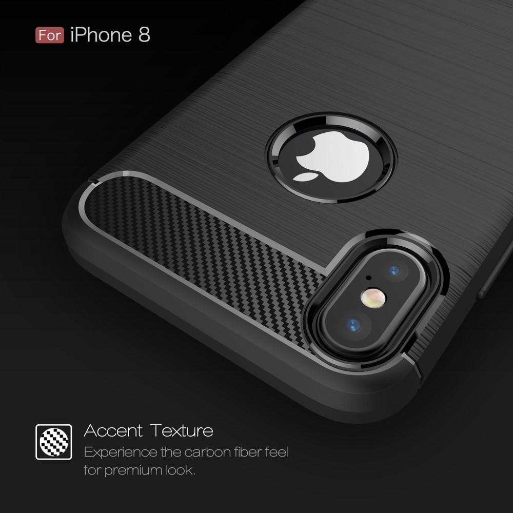 iPhone X/XS TPU-skal Brushed, Black