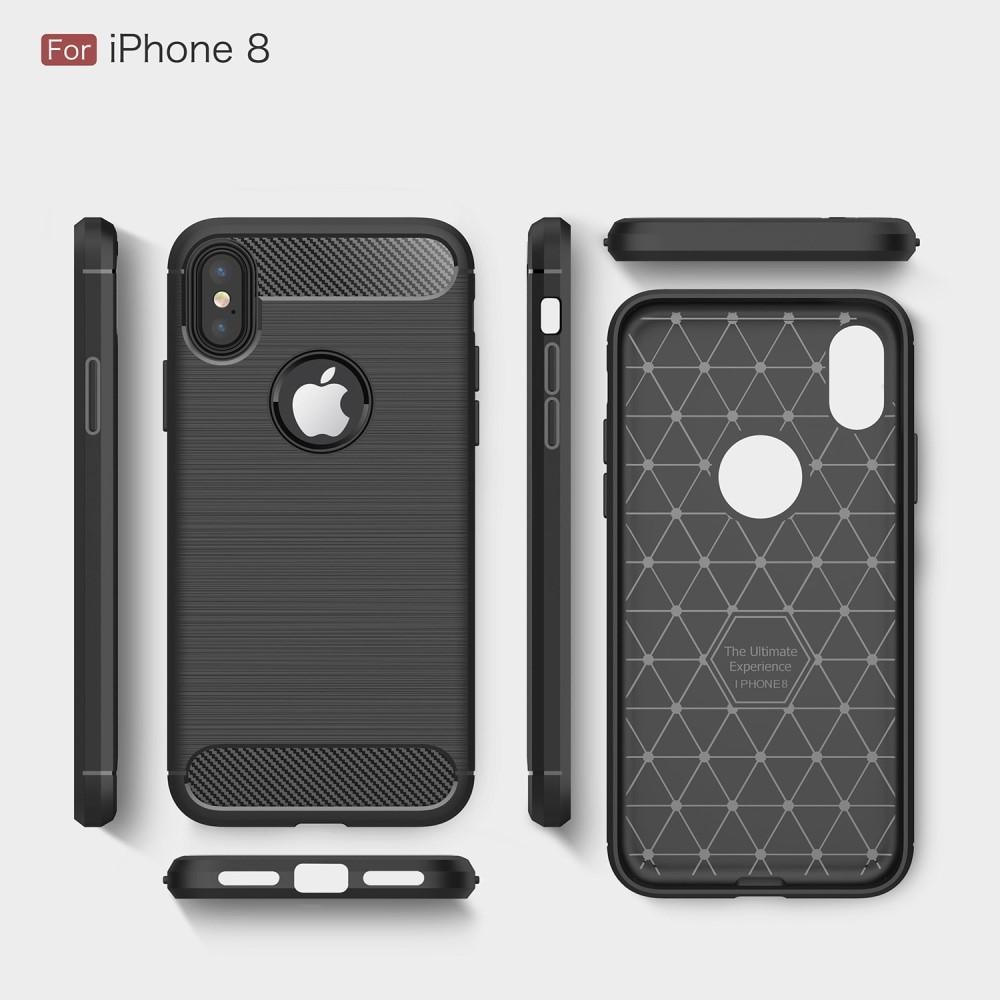 iPhone X/XS TPU-skal Brushed, Black