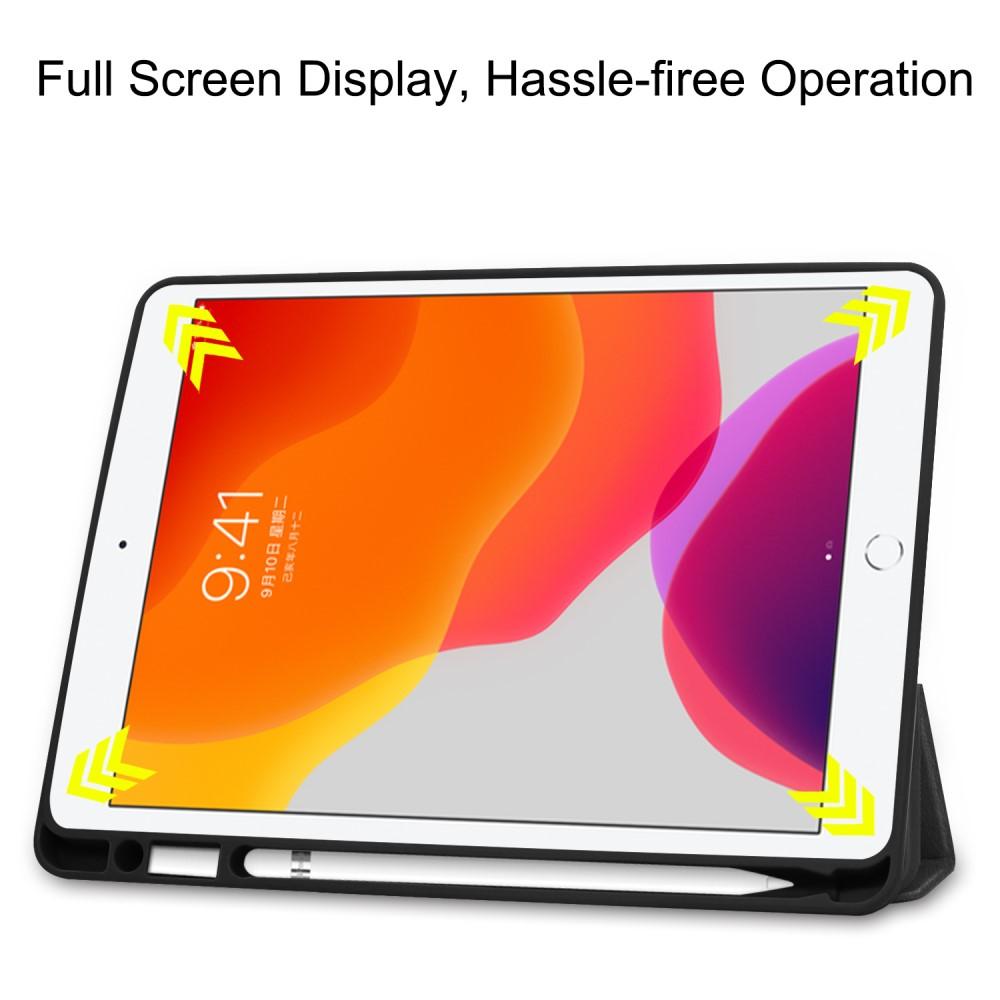 iPad 10.2 8th Gen (2020) Tri-fold Fodral med pennhållare, svart