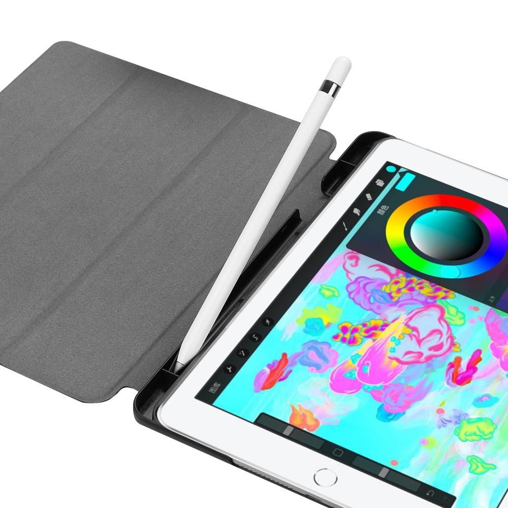 iPad Air 9.7 1st Gen (2013) Tri-fold Fodral med pennhållare, svart