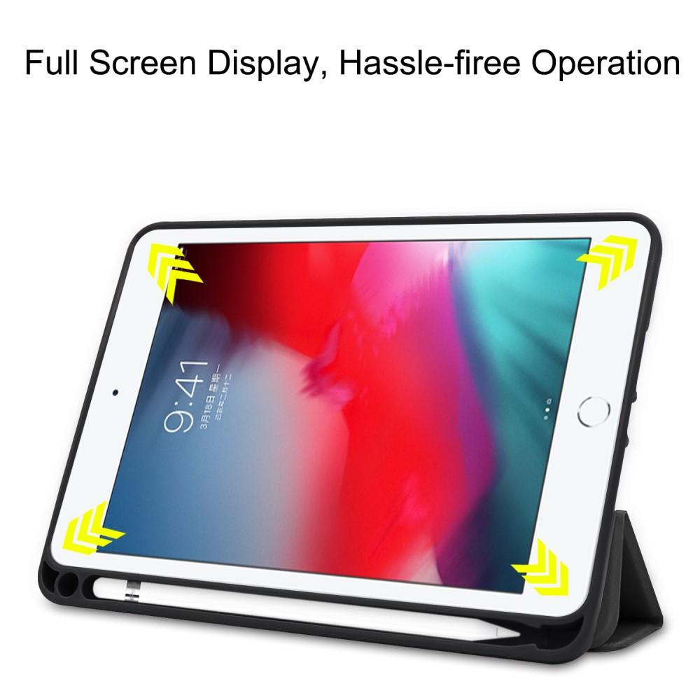iPad Mini 5th Gen (2019) Tri-fold Fodral med pennhållare, svart