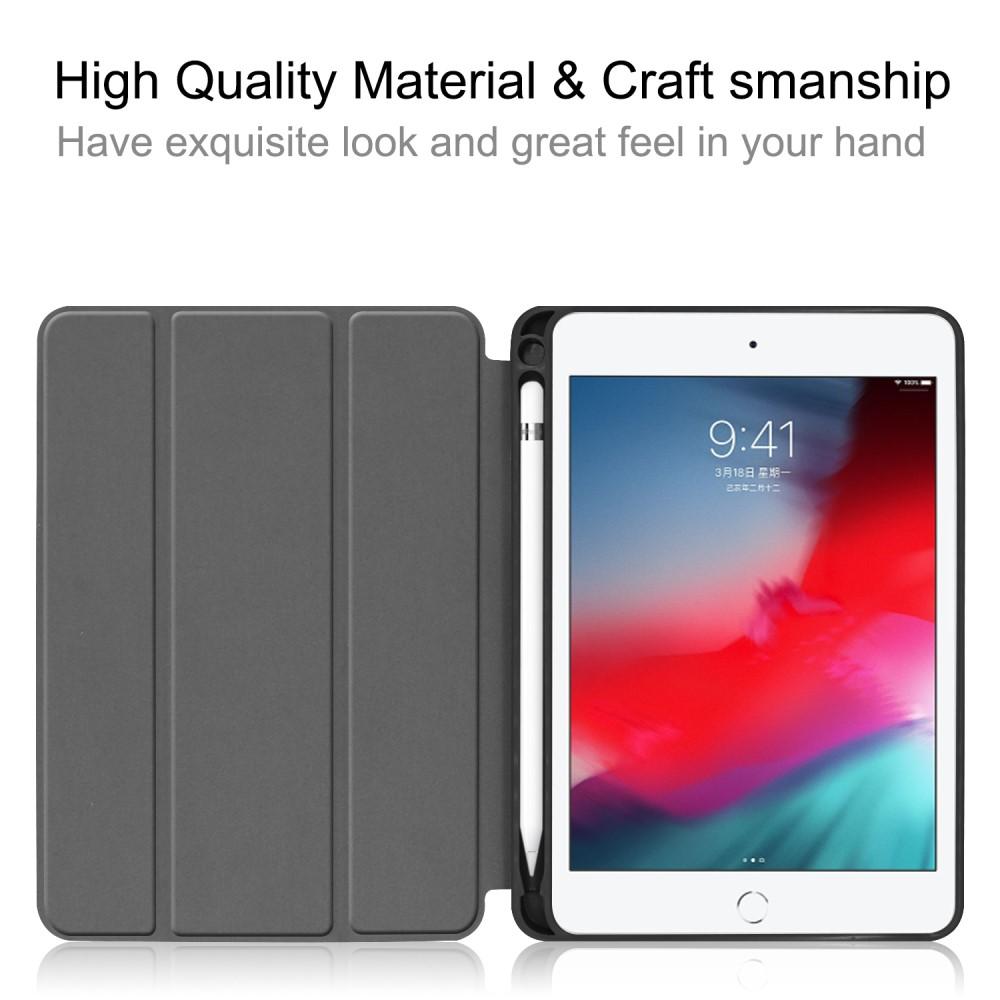 iPad Mini 4 7.9 (2015) Tri-fold Fodral med pennhållare, svart