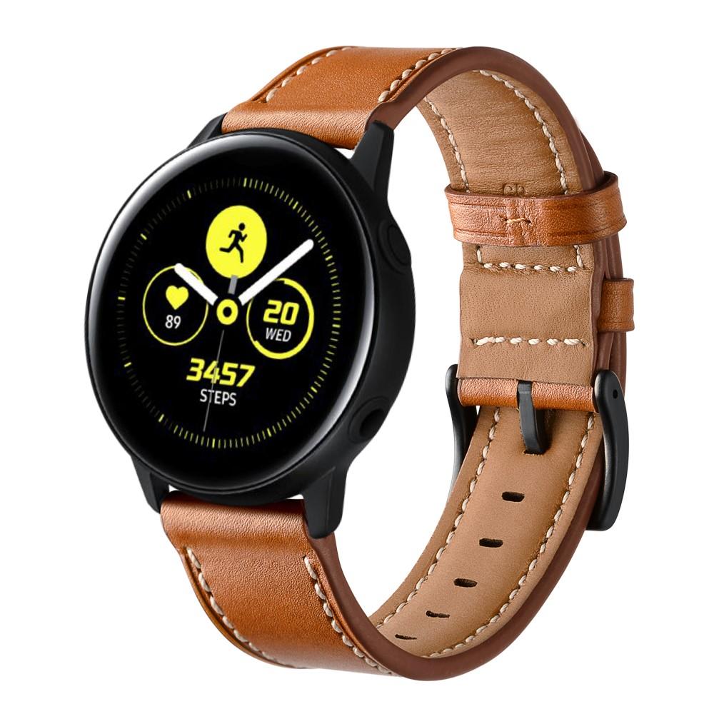 Samsung Galaxy Watch 42mm Armband i äkta läder, cognac