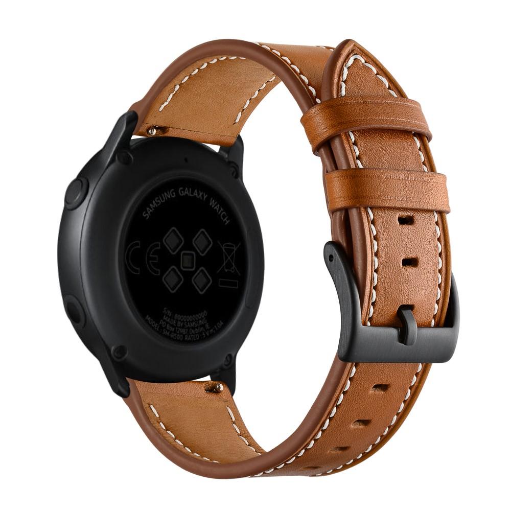 Samsung Galaxy Watch 42mm Armband i äkta läder, cognac