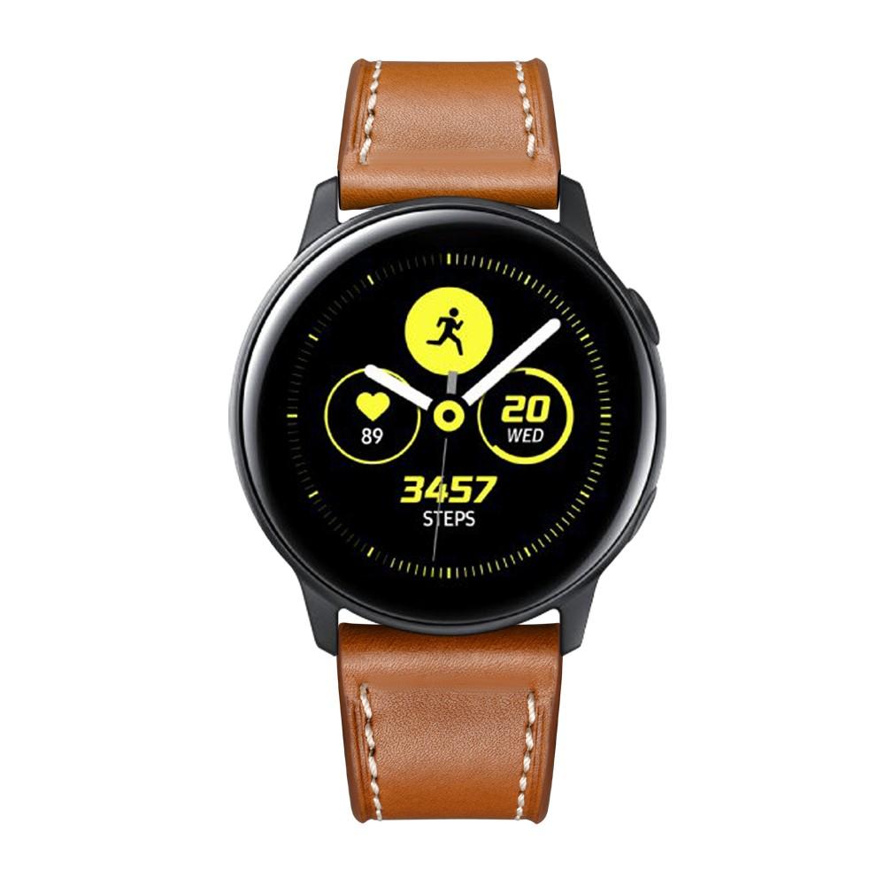 Samsung Galaxy Watch 42mm Armband i äkta läder, cognac