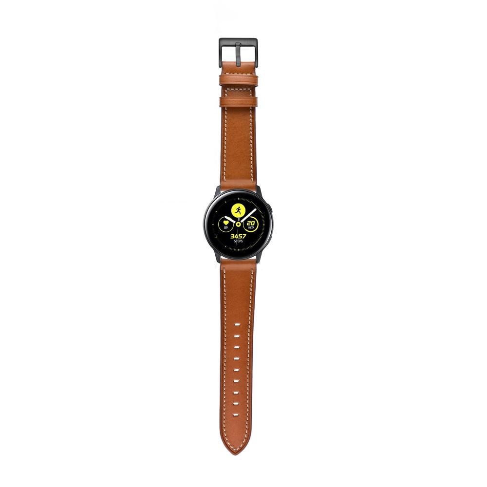 Samsung Galaxy Watch 42mm Armband i äkta läder, cognac