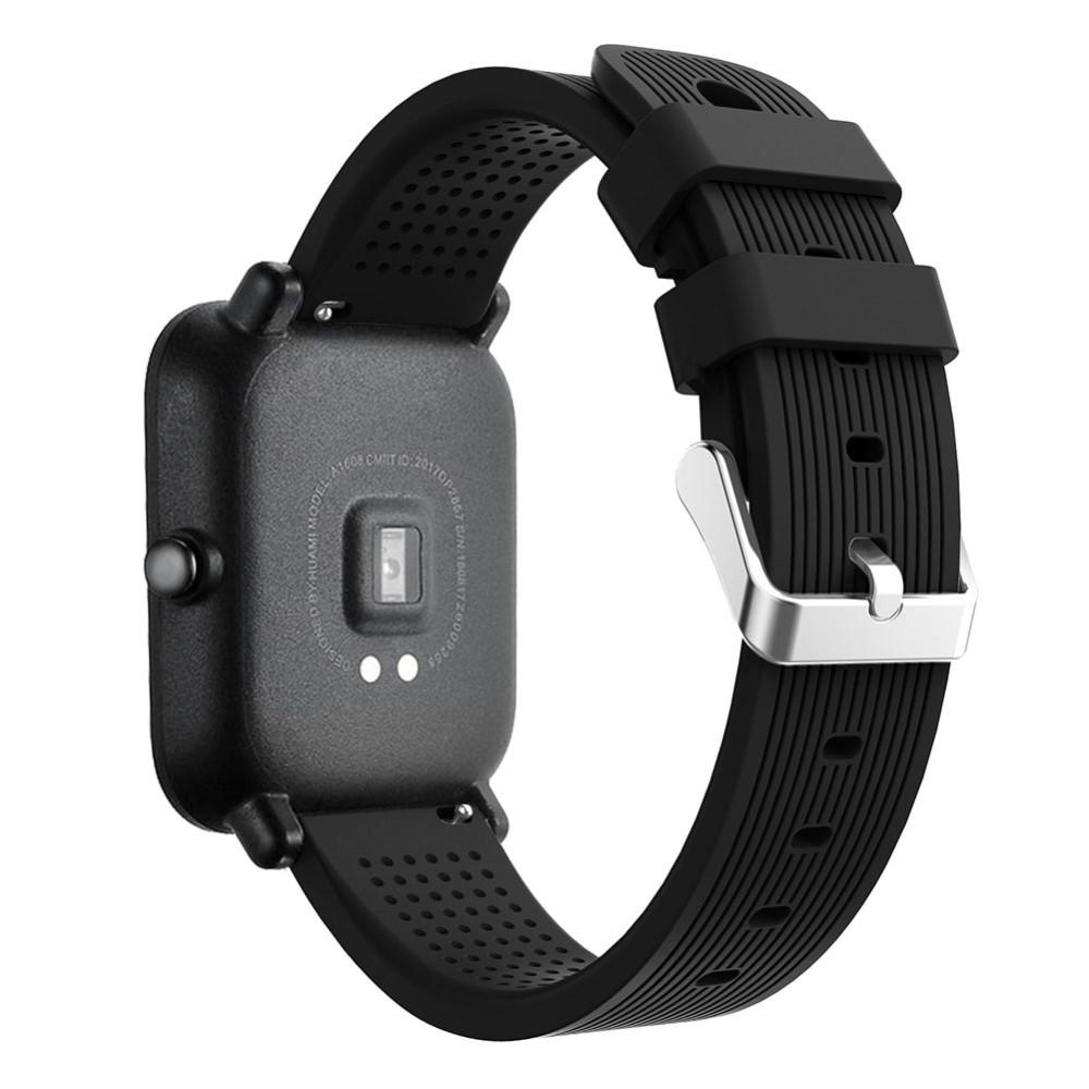 Amazfit GTS/GTS 2 Armband i silikon, svart