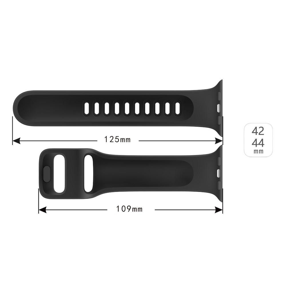 Apple Watch 42mm Armband i silikon, svart