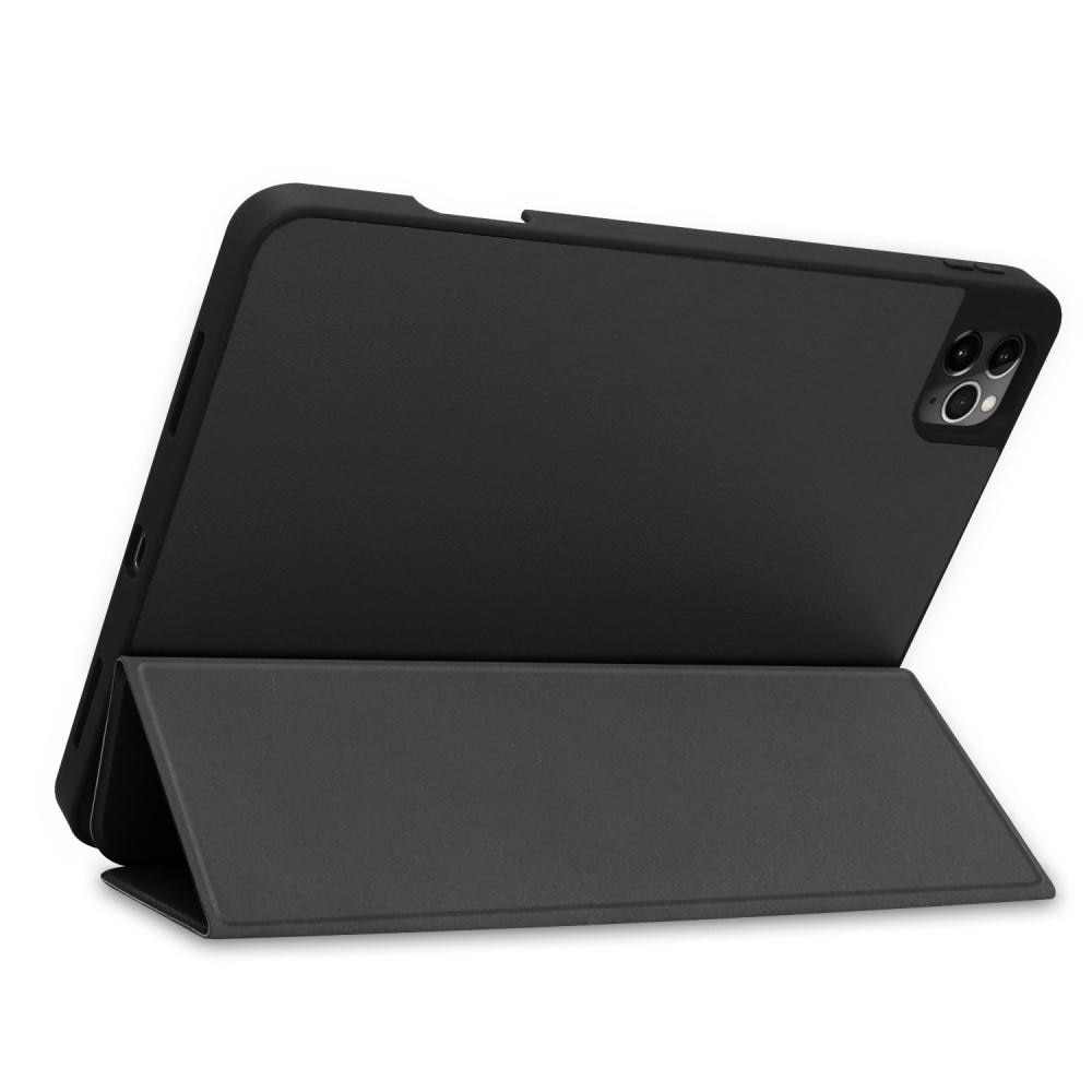iPad Pro 12.9 4th Gen (2020) Tri-fold Fodral med pennhållare, svart