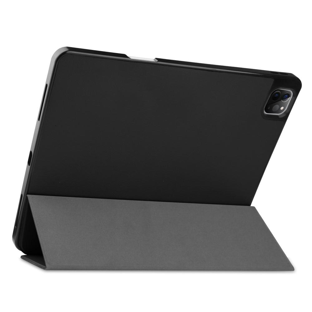 iPad Pro 12.9 6th Gen (2022) Tri-fold Fodral med pennhållare, svart