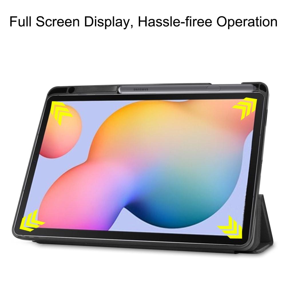 Galaxy Tab S6 Lite 10.4 Tri-fold Fodral med pennhållare, svart