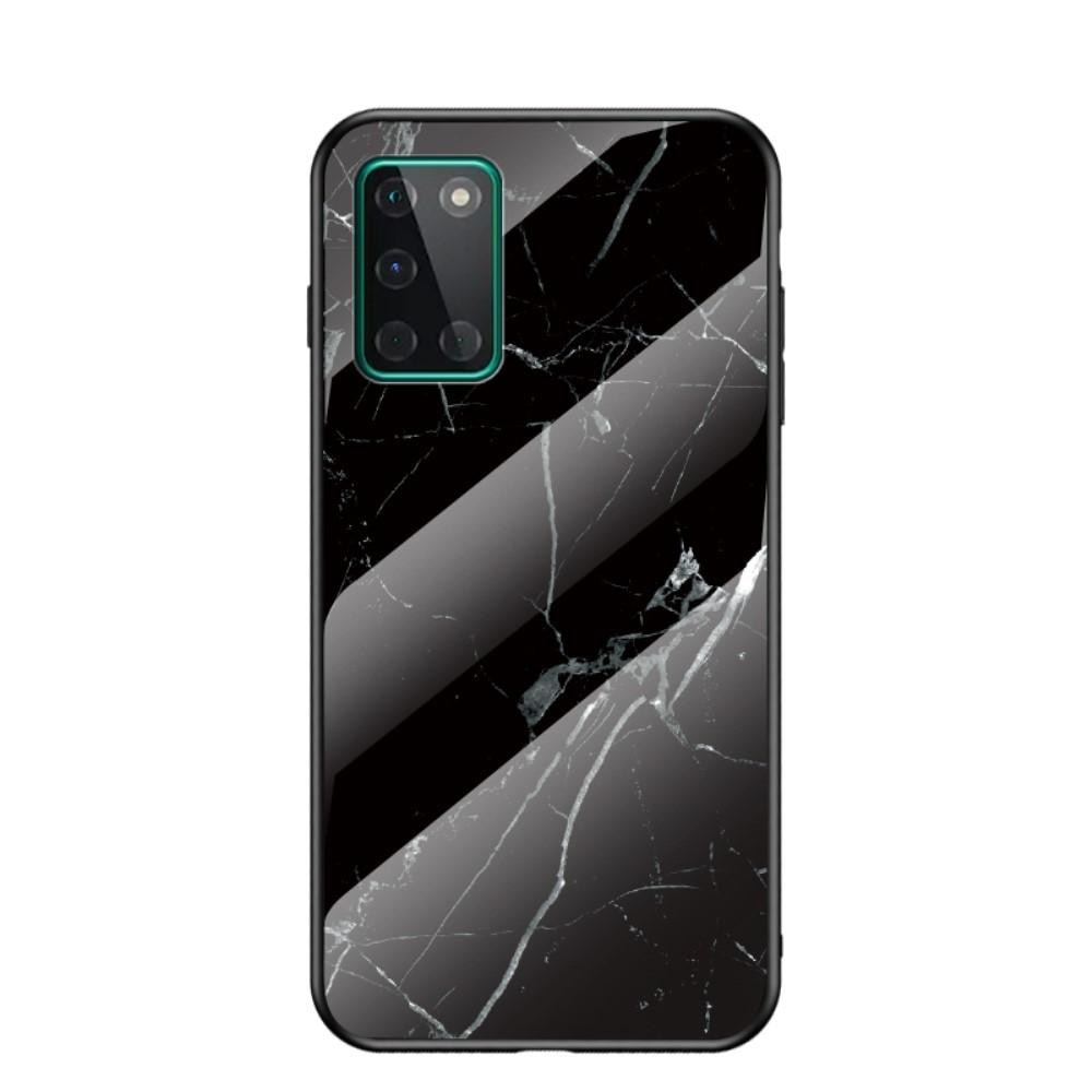 OnePlus 8T Mobilskal med baksida av glas, svart marmor