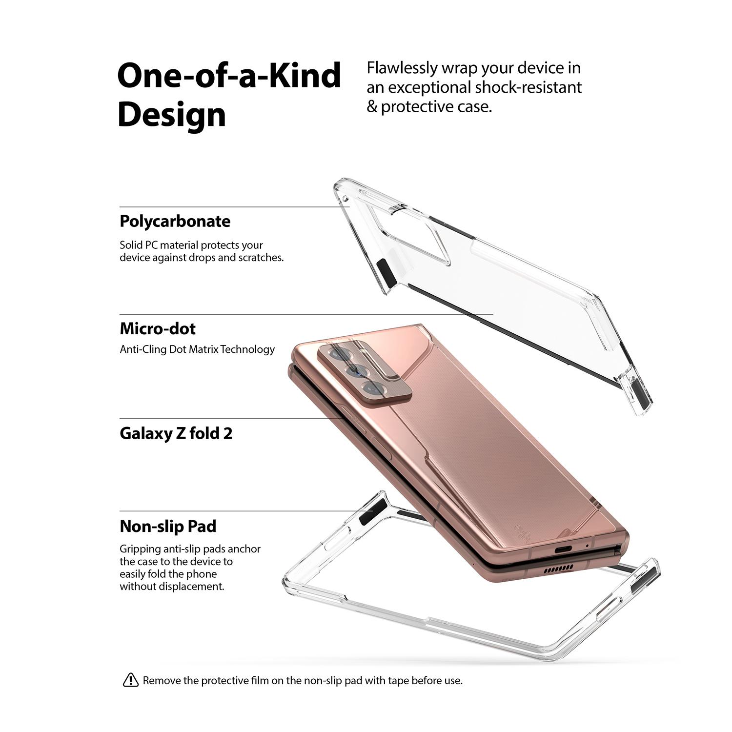 Samsung Galaxy Z Fold 2 Slim Skal, genomskinlig
