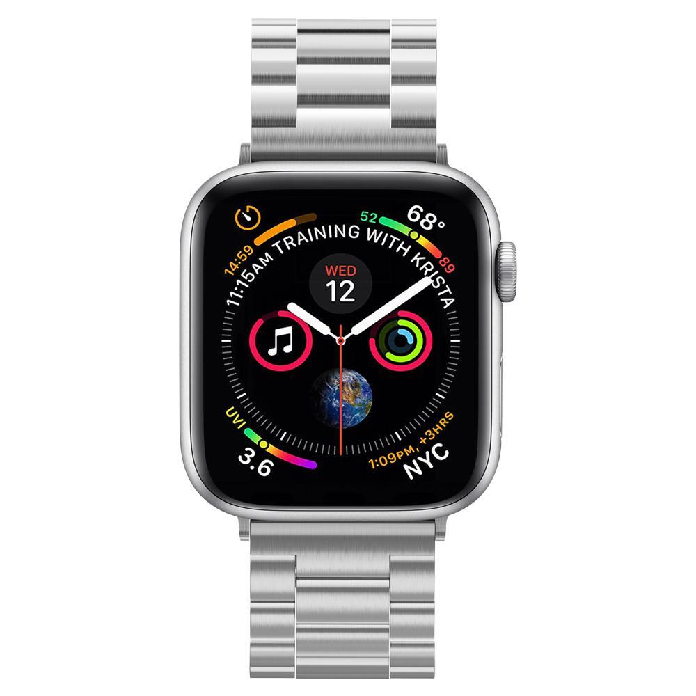Apple Watch 45mm Series 9 Metallarmband Modern Fit, silver