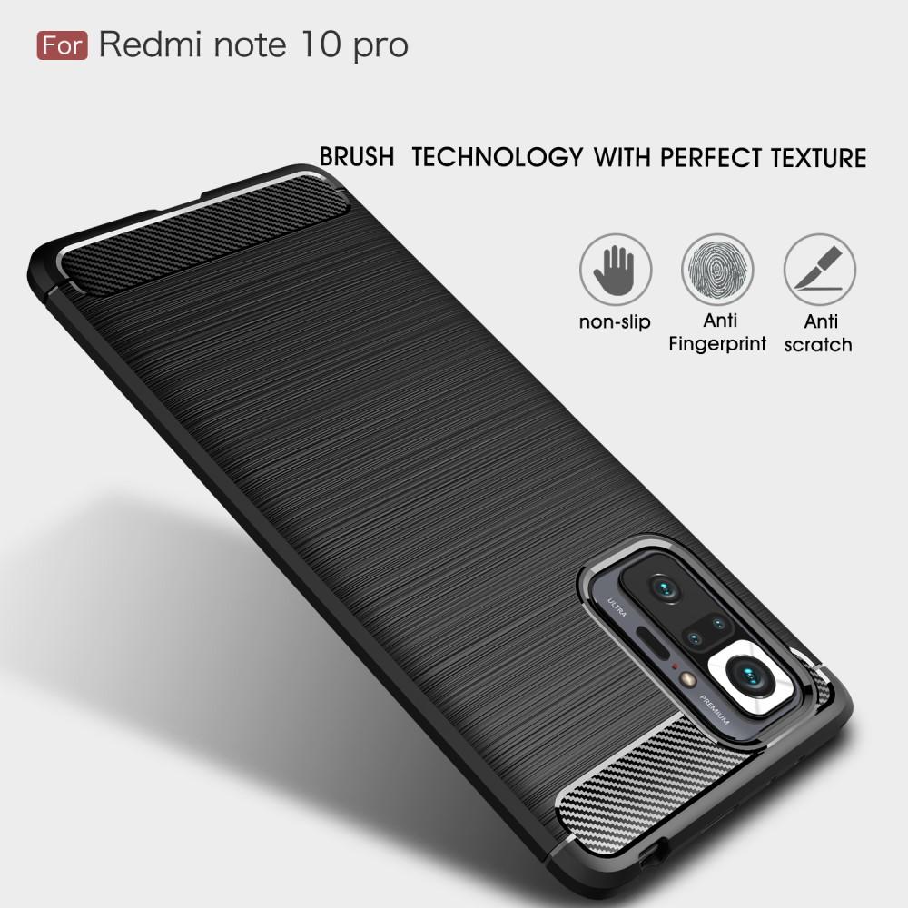 Redmi Note 10 Pro TPU-skal Brushed, Black