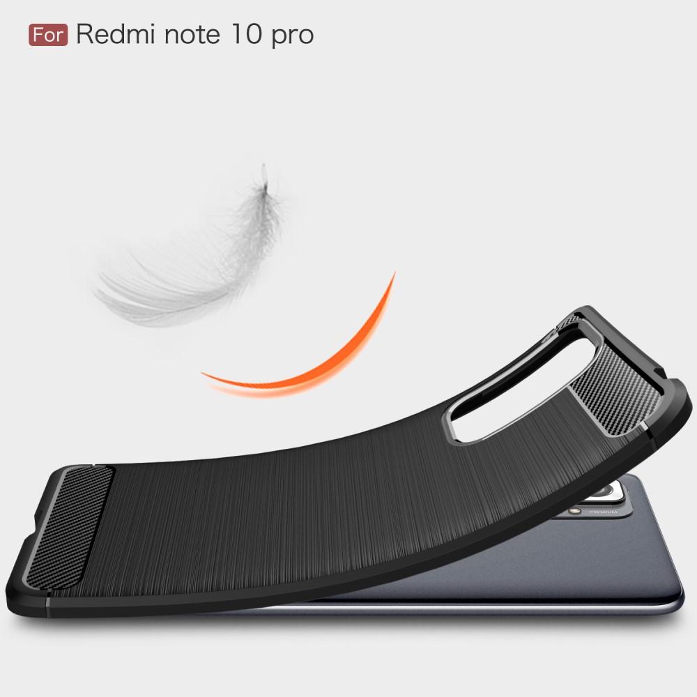 Redmi Note 10 Pro TPU-skal Brushed, Black