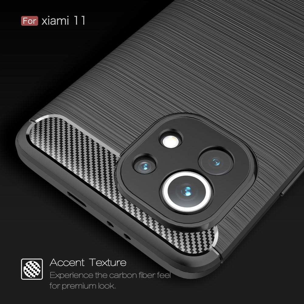 Xiaomi Mi 11 TPU-skal Brushed, Black