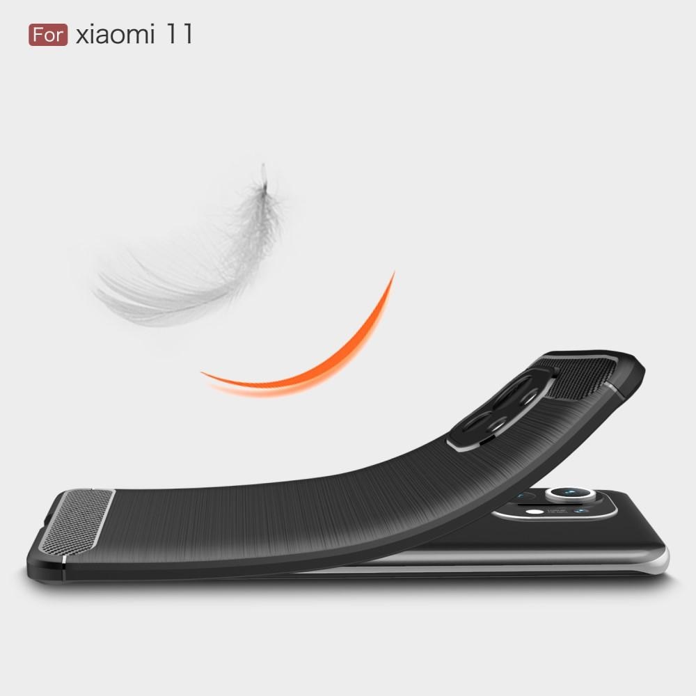 Xiaomi Mi 11 TPU-skal Brushed, Black